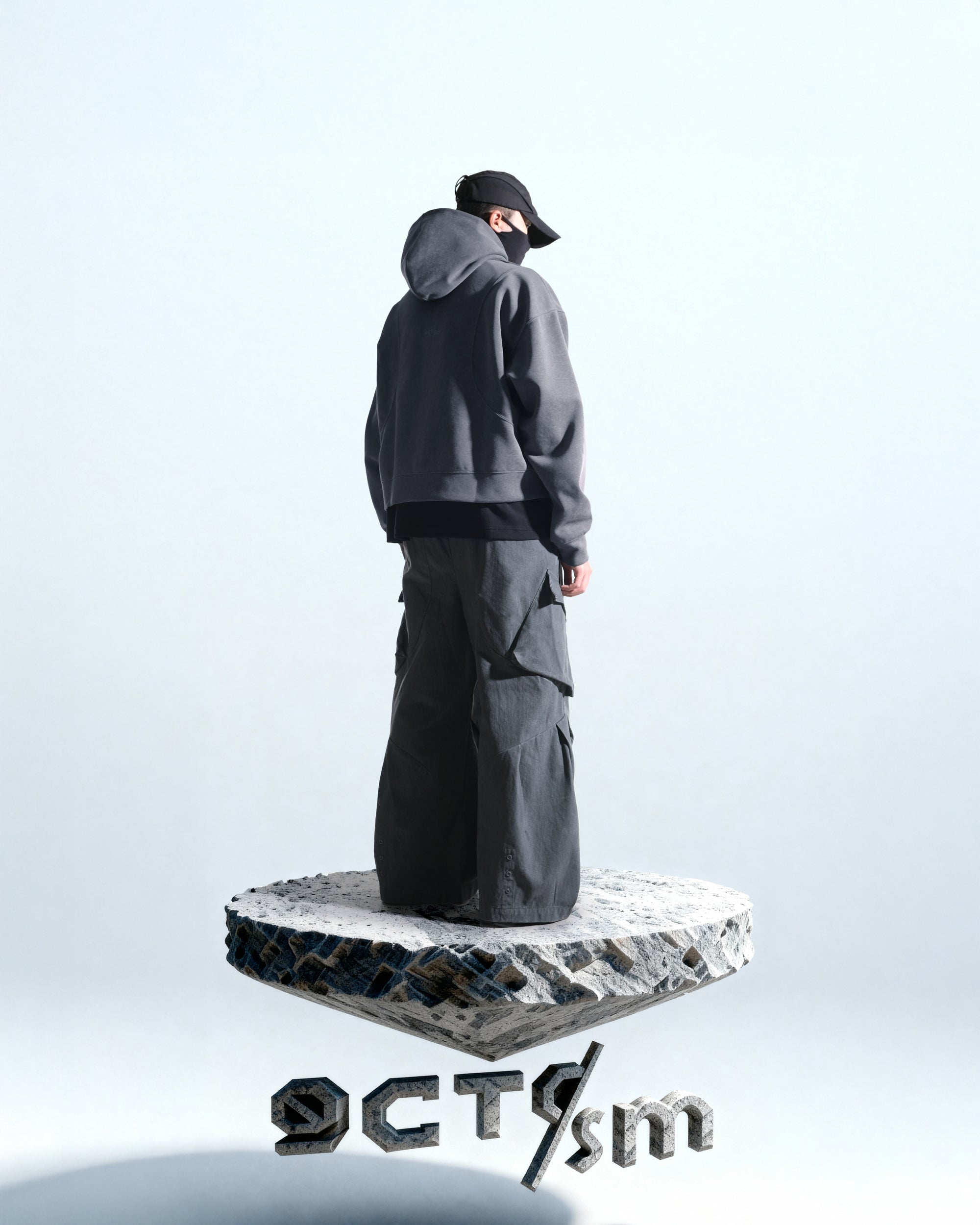 A25-OI-H OCTO X IONISM Strata Zip-up (Grey)