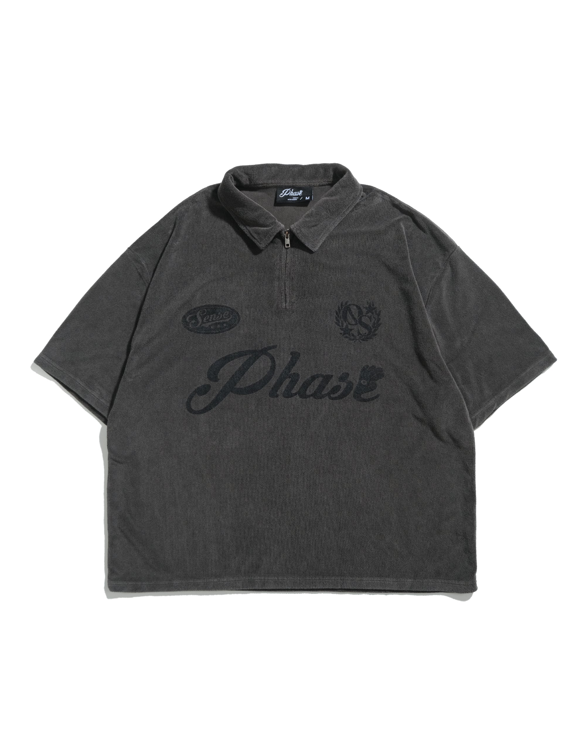 S26-OS-T2 / OCTO X Sense PHASE Zip Polo (Black)