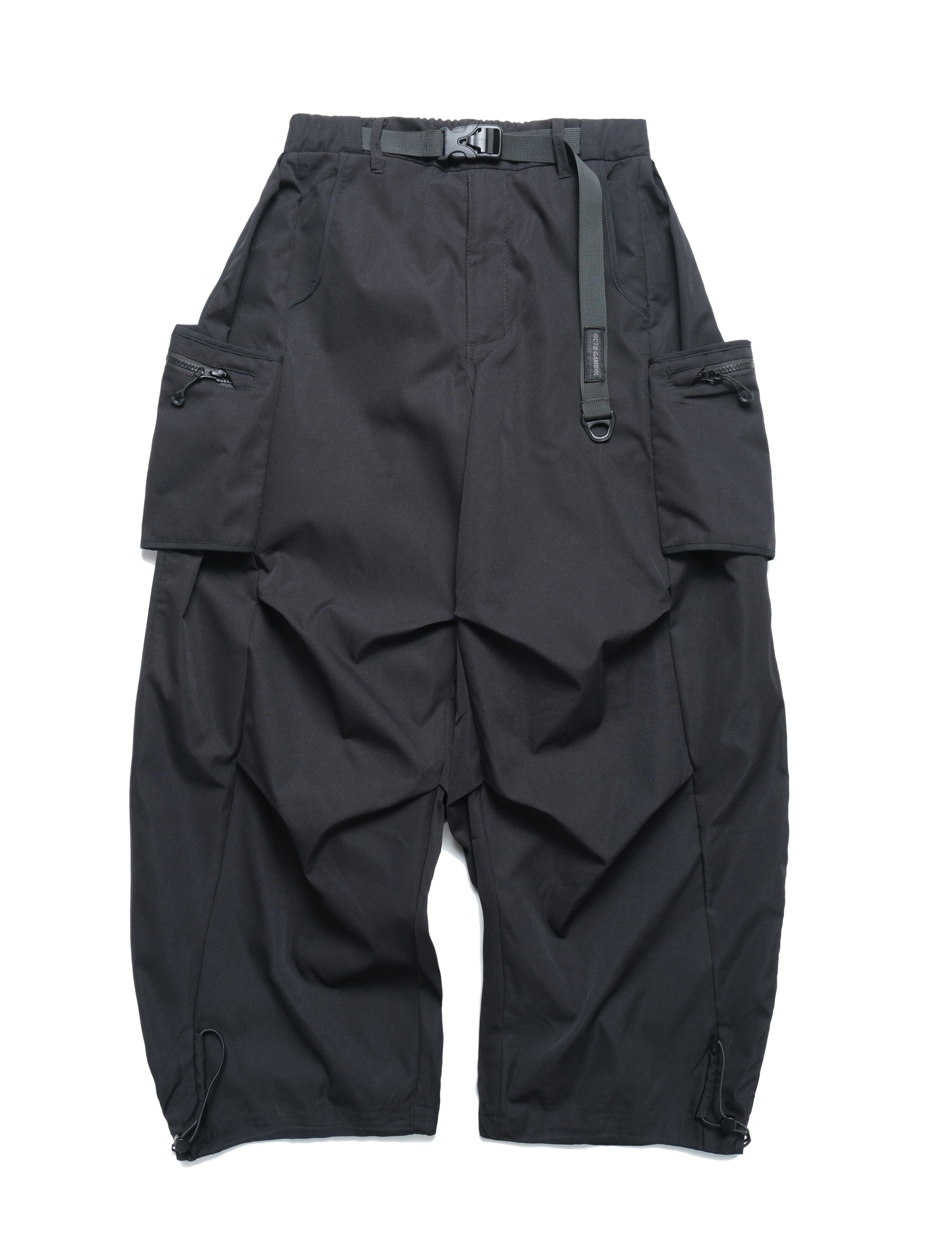 S3/ S25-P-03 Hollow Pocket Baggy Pants (Black)