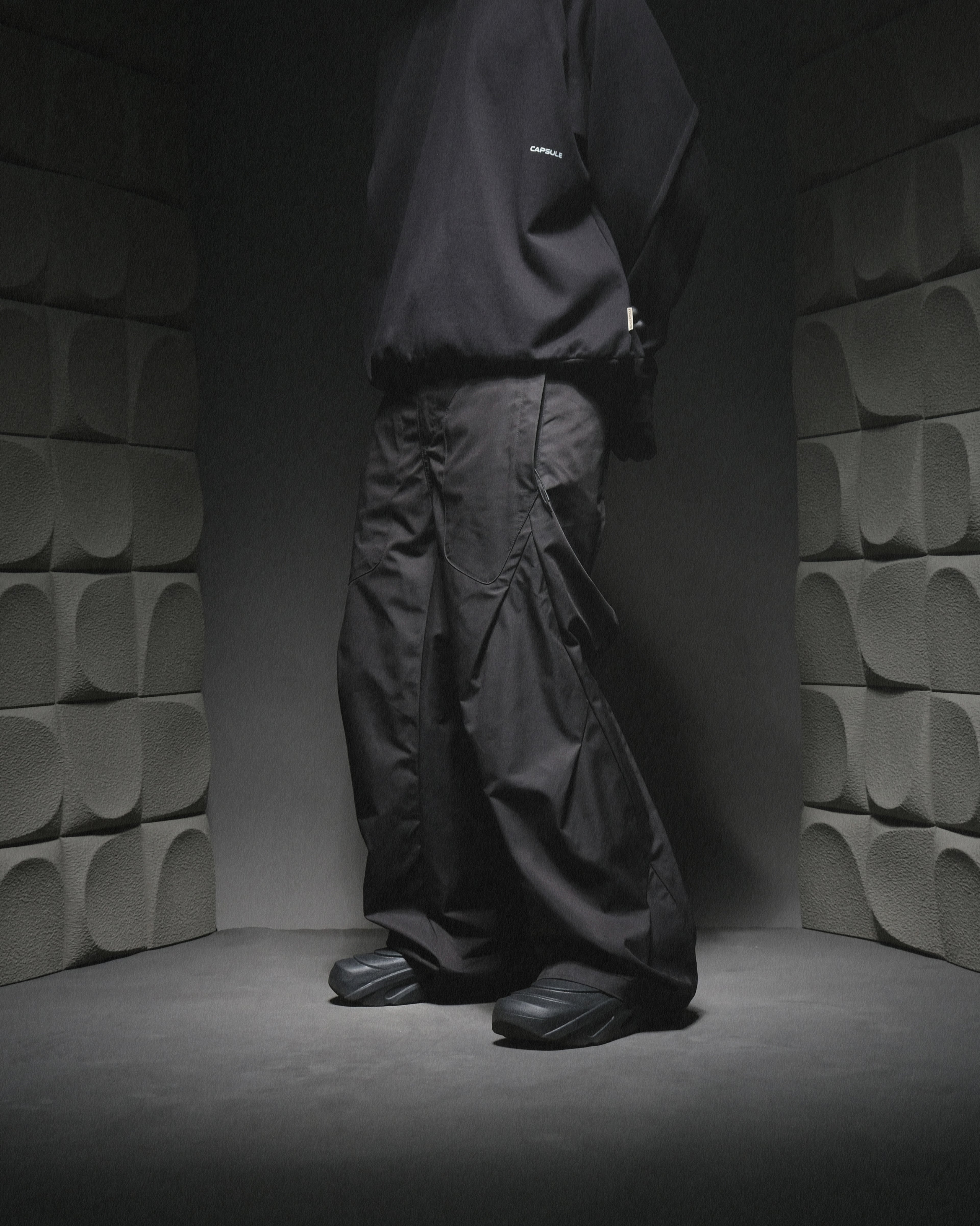 A24-CS-01-P   Futuristic Flare Pants (Black)