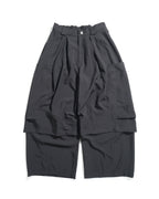 S26-SD1-P / Layered Wide Pants (Black)