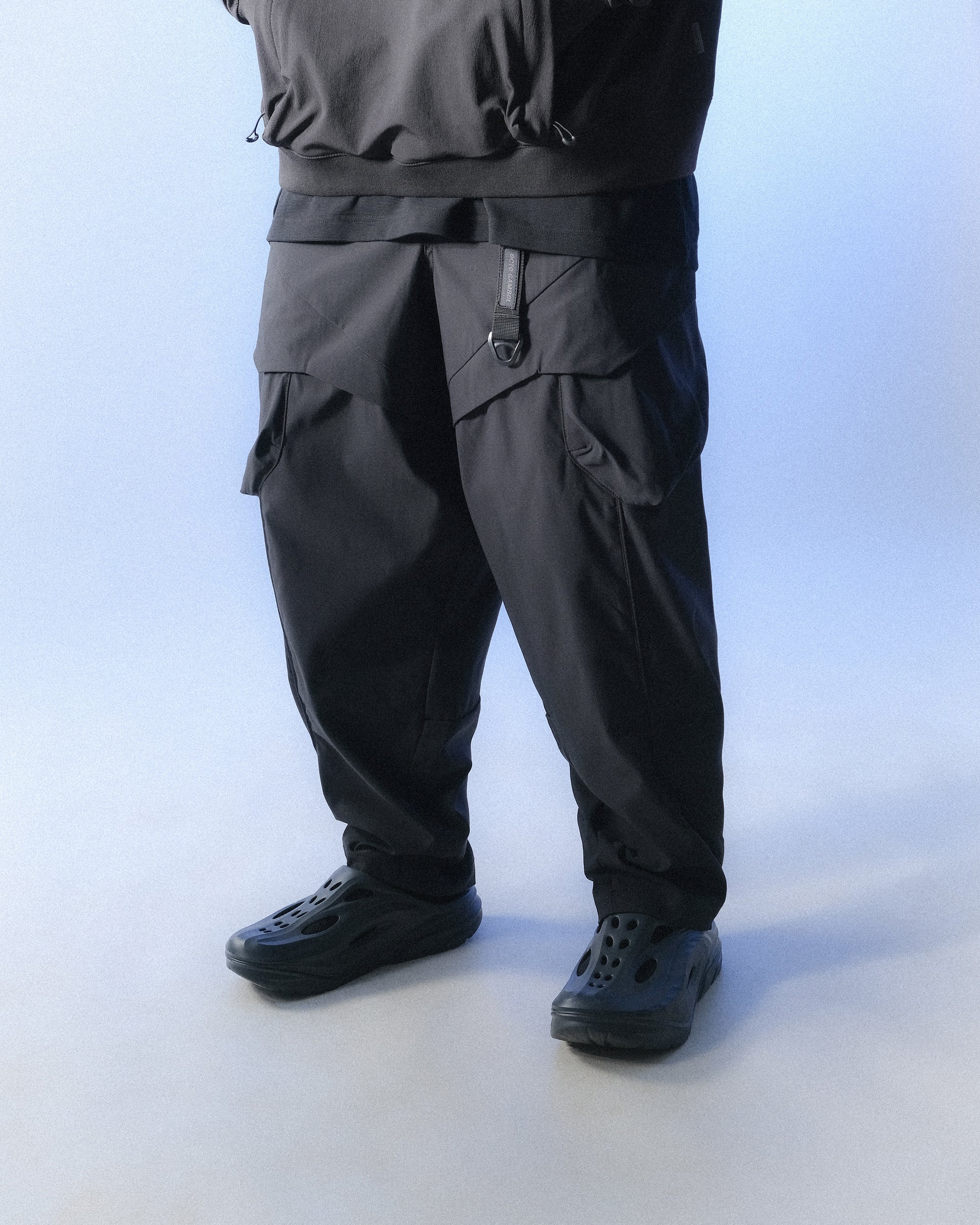 S1 A24-P-01  AngleCut Visor Camber cone Pants (Black)