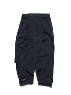SS23 / 12 —  P23-129 Rollable Pocket Pants  (Black)