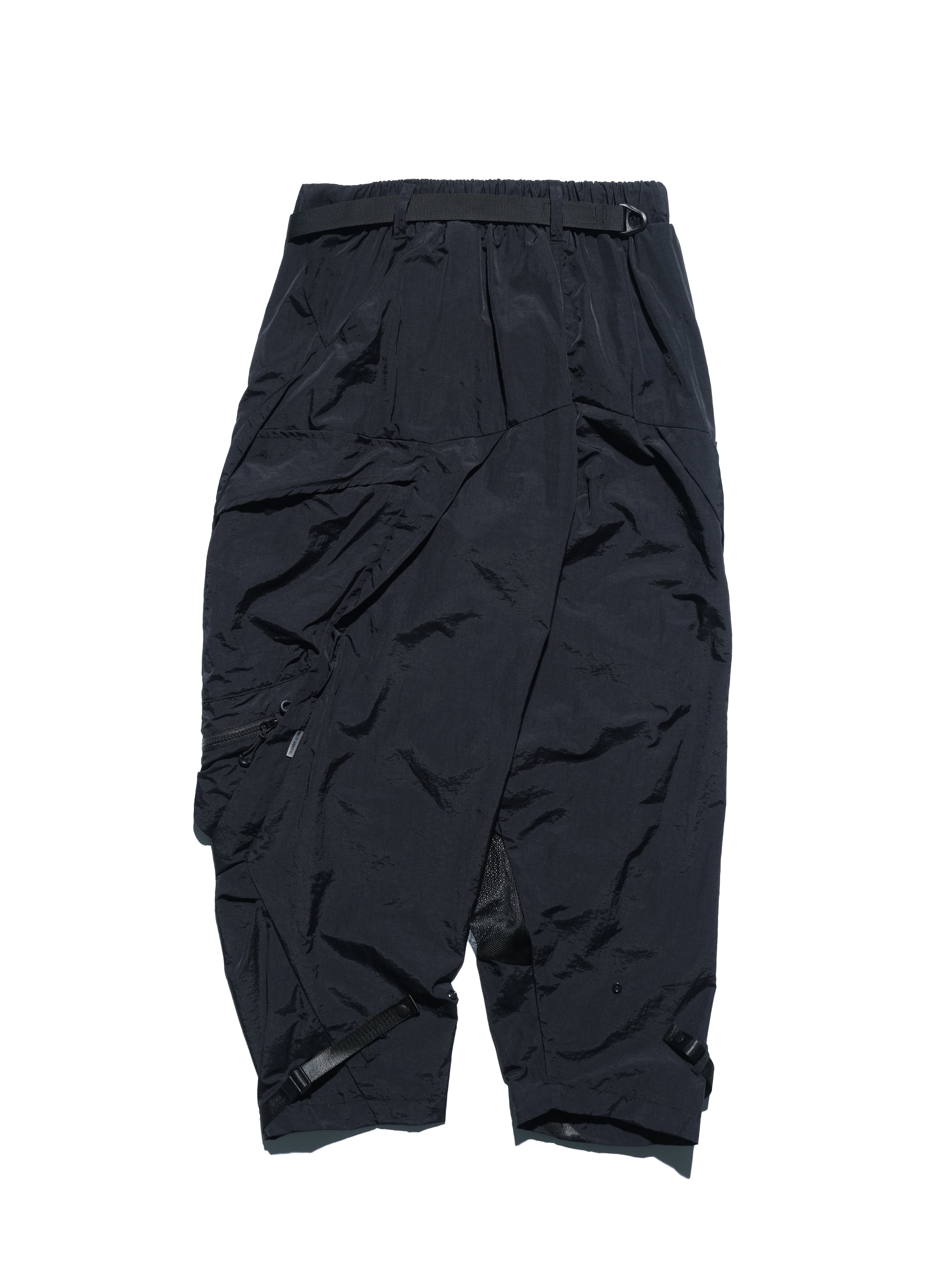 SS23 / 12 —  P23-129 Rollable Pocket Pants  (Black)