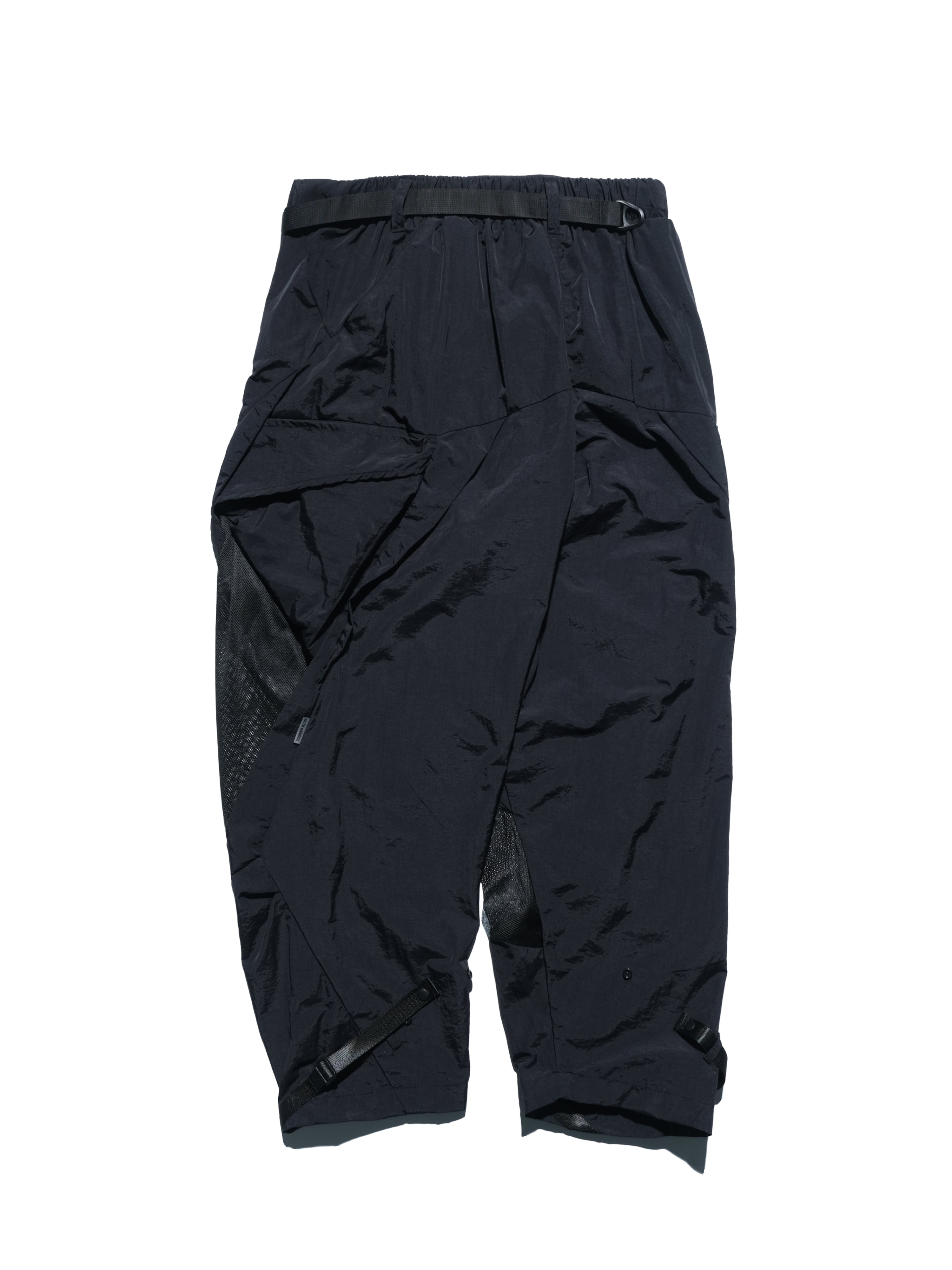 SS23 / 12 —  P23-129 Rollable Pocket Pants  (Black)
