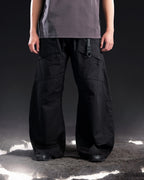 S26-PR-P1/ Light Twill Utility Pants (Black)