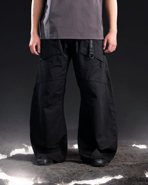 S26-PR-P1/ Light Twill Utility Pants (Black)