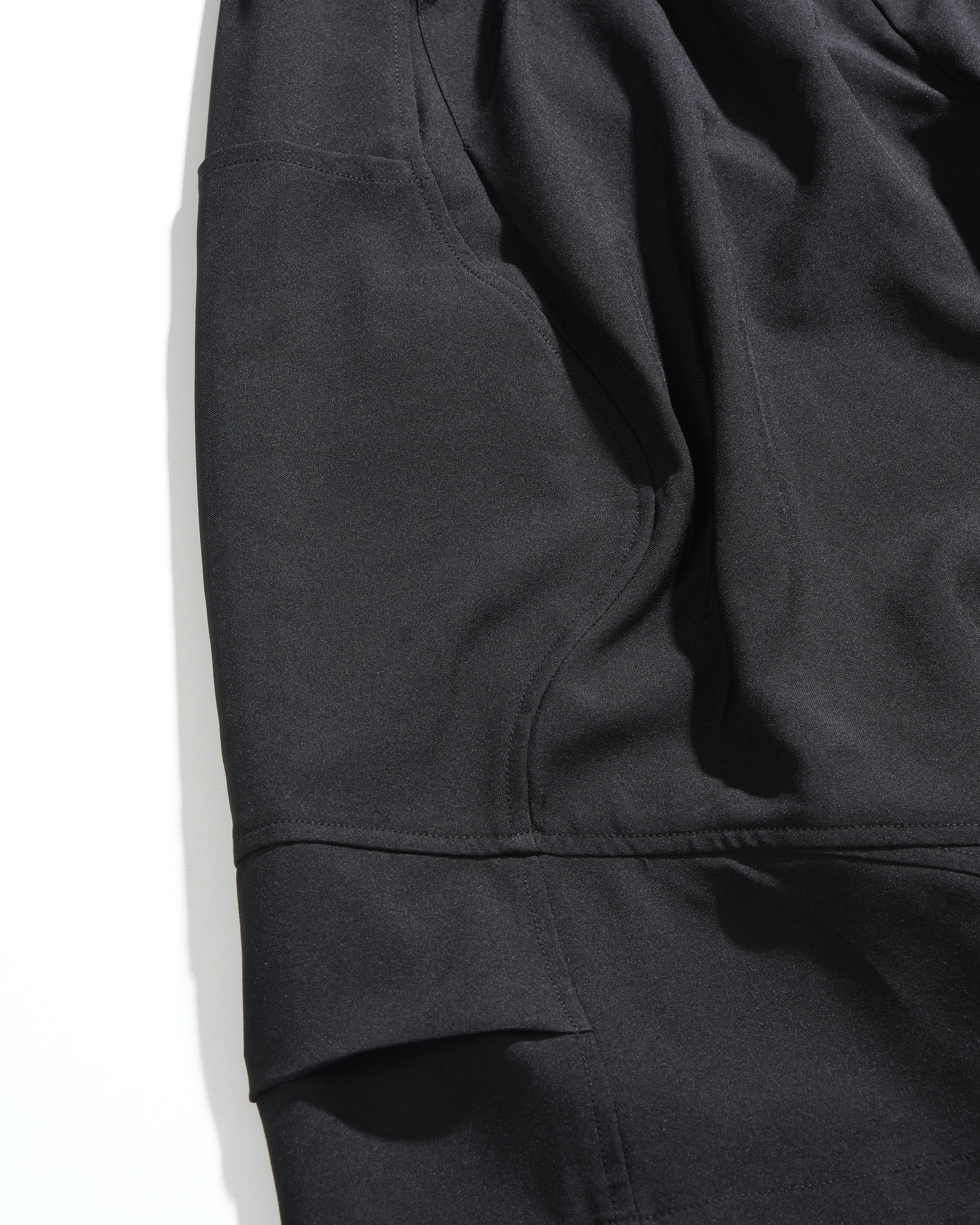 S26-SD1-P / Layered Wide Pants (Black)