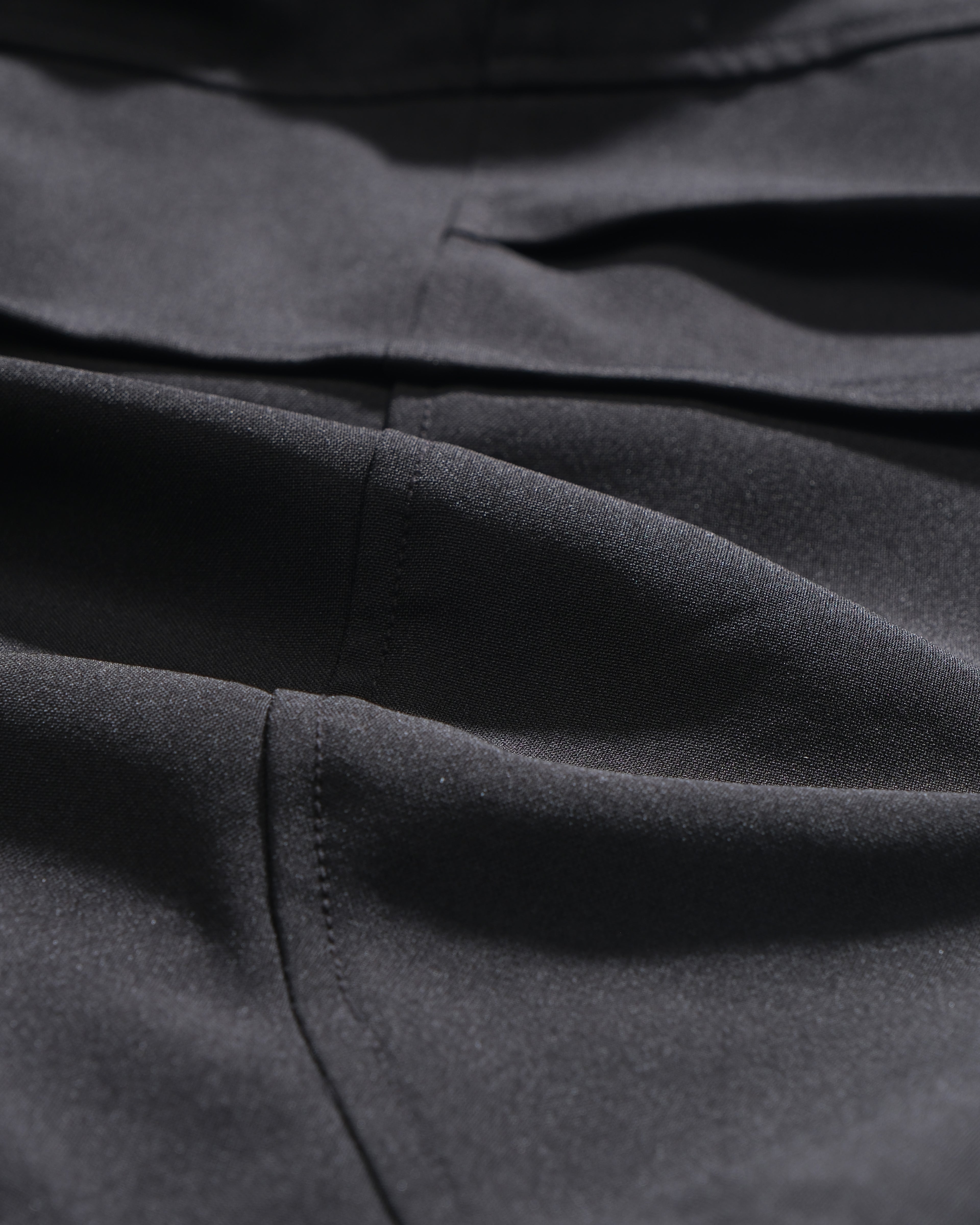 S26-SD1-P / Layered Wide Pants (Black)
