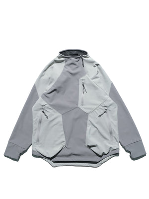 Capsule 02 / CST-122  Discrete Nylon Sweater  (Bright Grey)