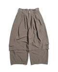 S26-SD1-P / Layered Wide Pants (Brown)