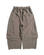 S26-SD1-P / Layered Wide Pants (Brown)