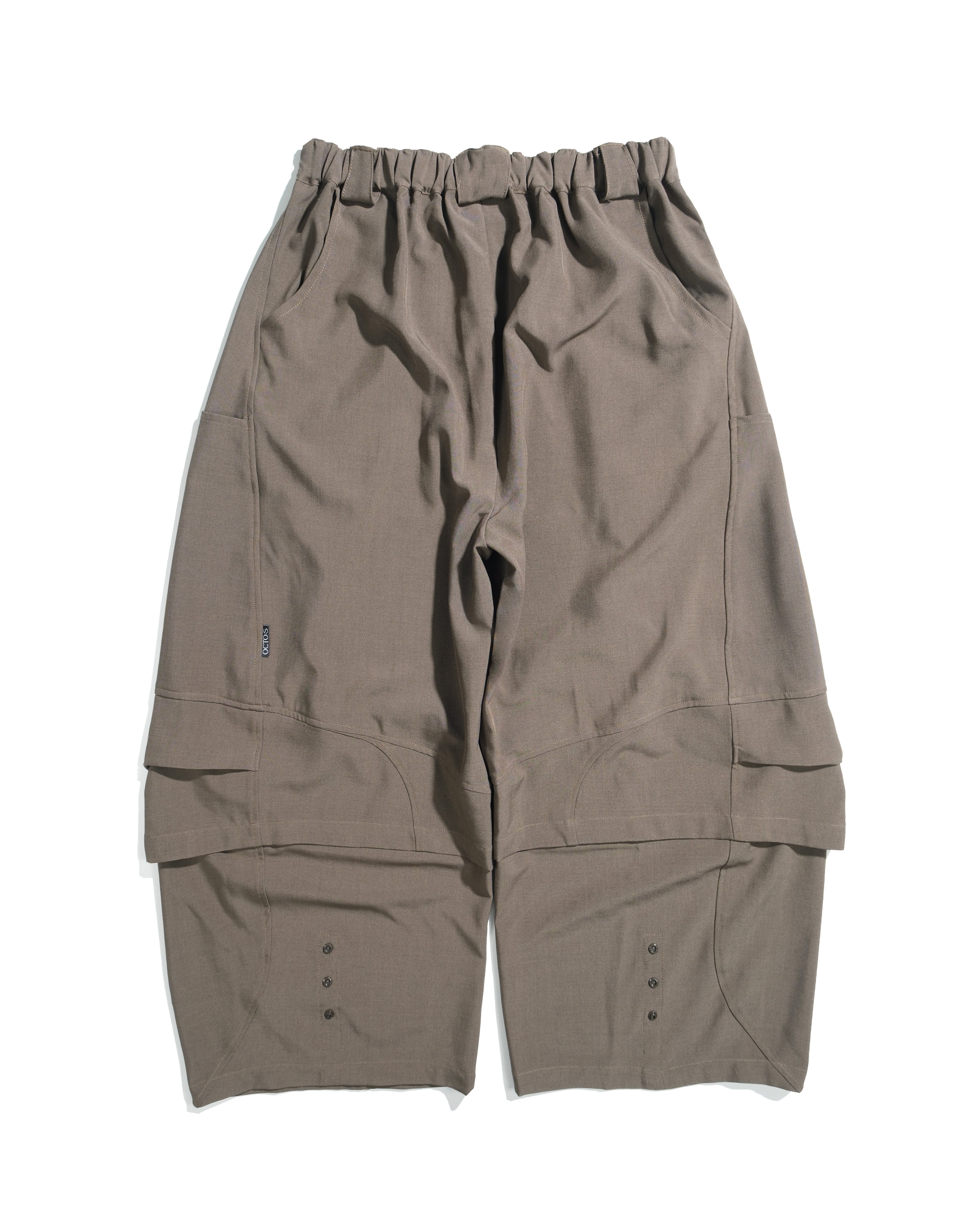 S26-SD1-P / Layered Wide Pants (Brown)