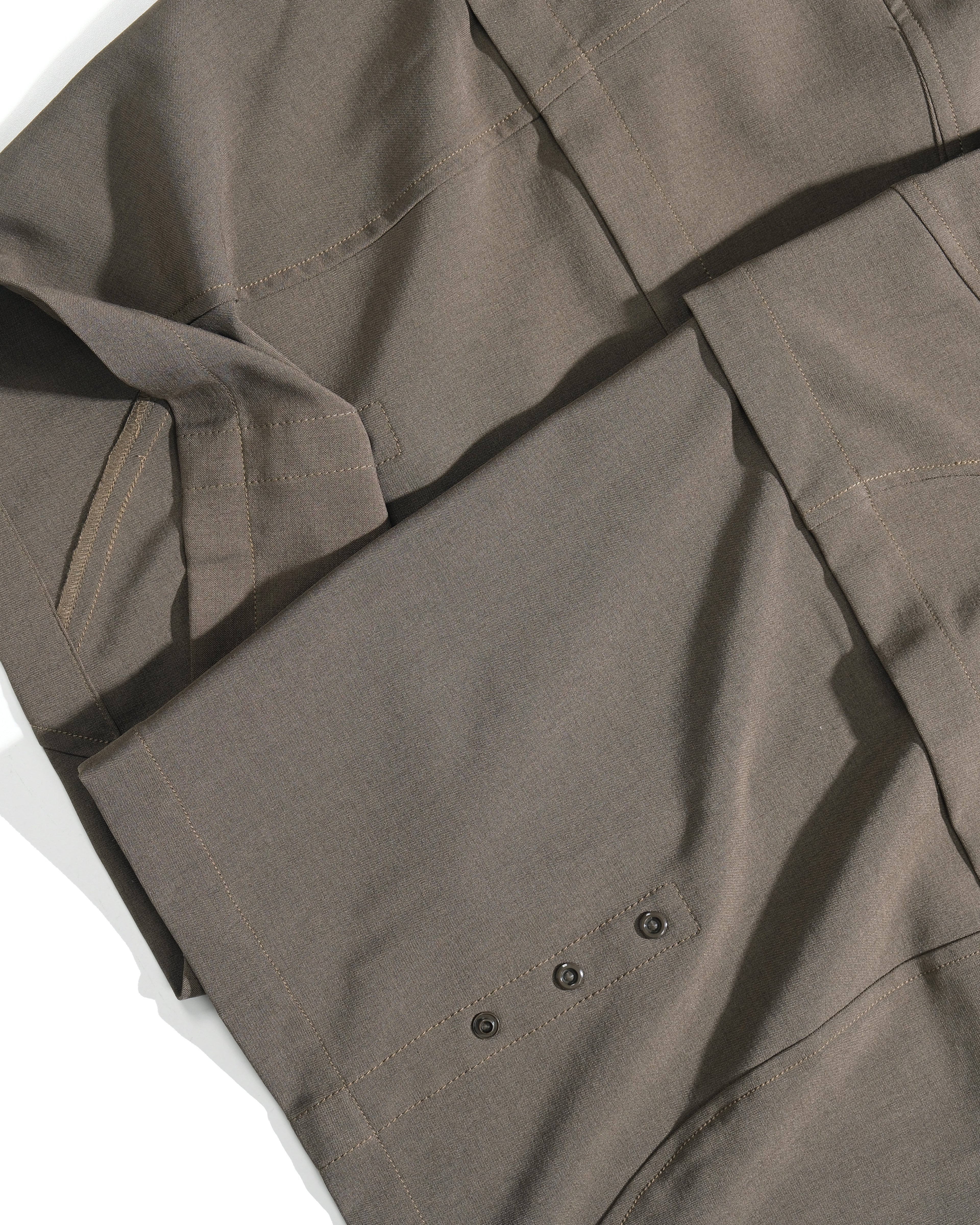 S26-SD1-P / Layered Wide Pants (Brown)