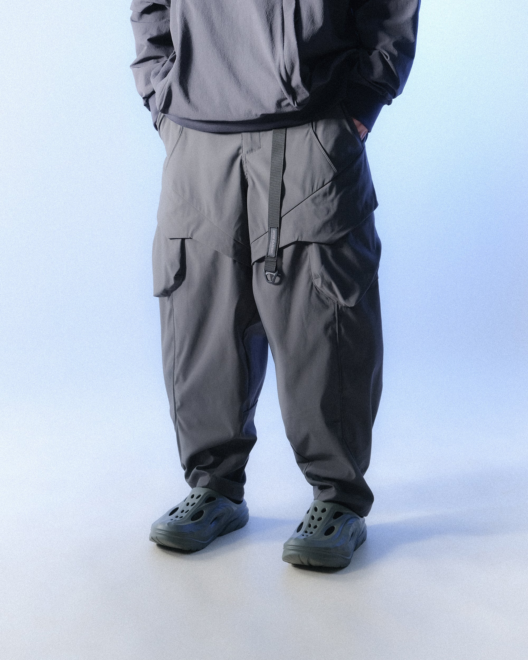 S1 A24-P-01  AngleCut Visor Camber cone Pants (Grey)