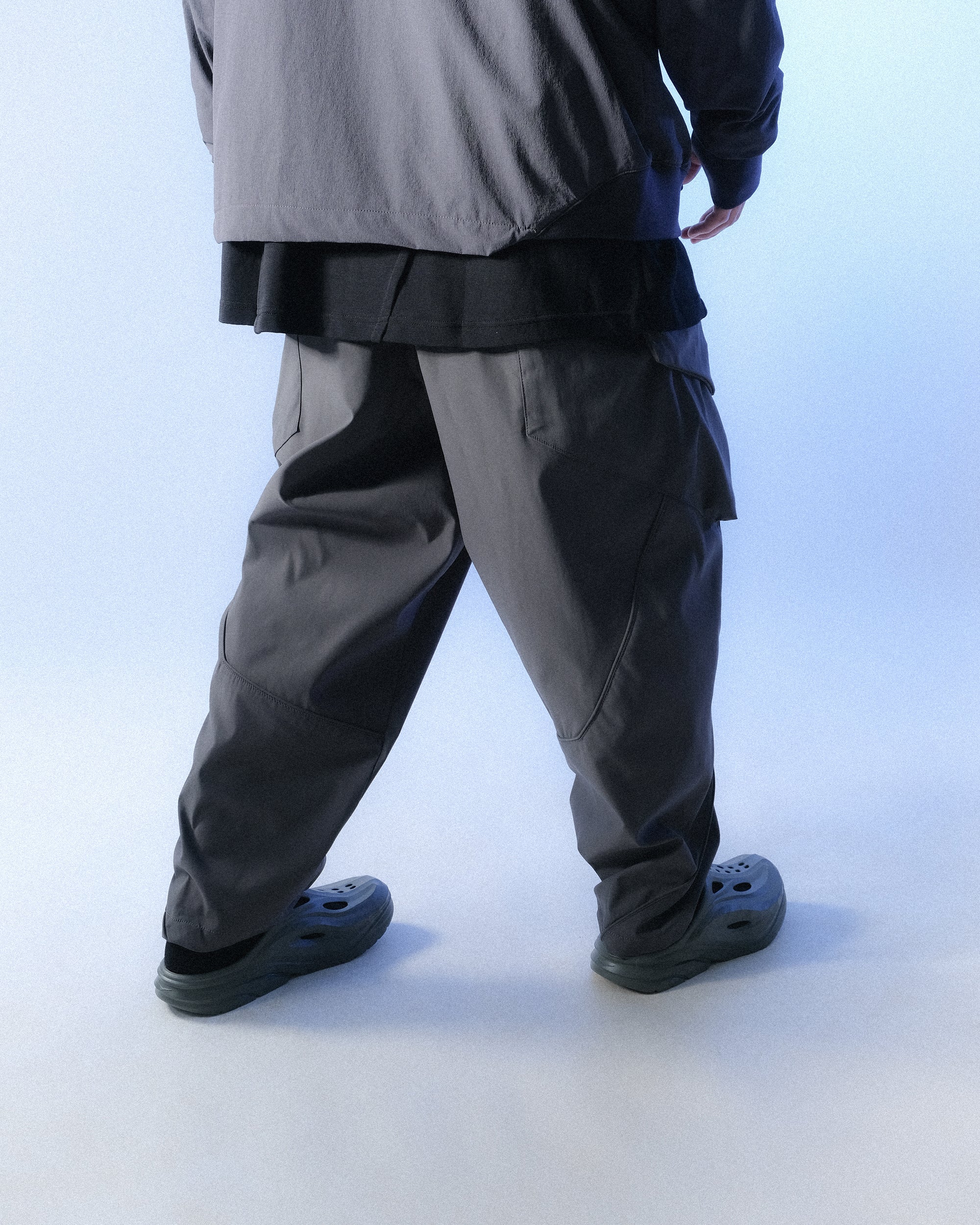 S1 A24-P-01  AngleCut Visor Camber cone Pants (Grey)