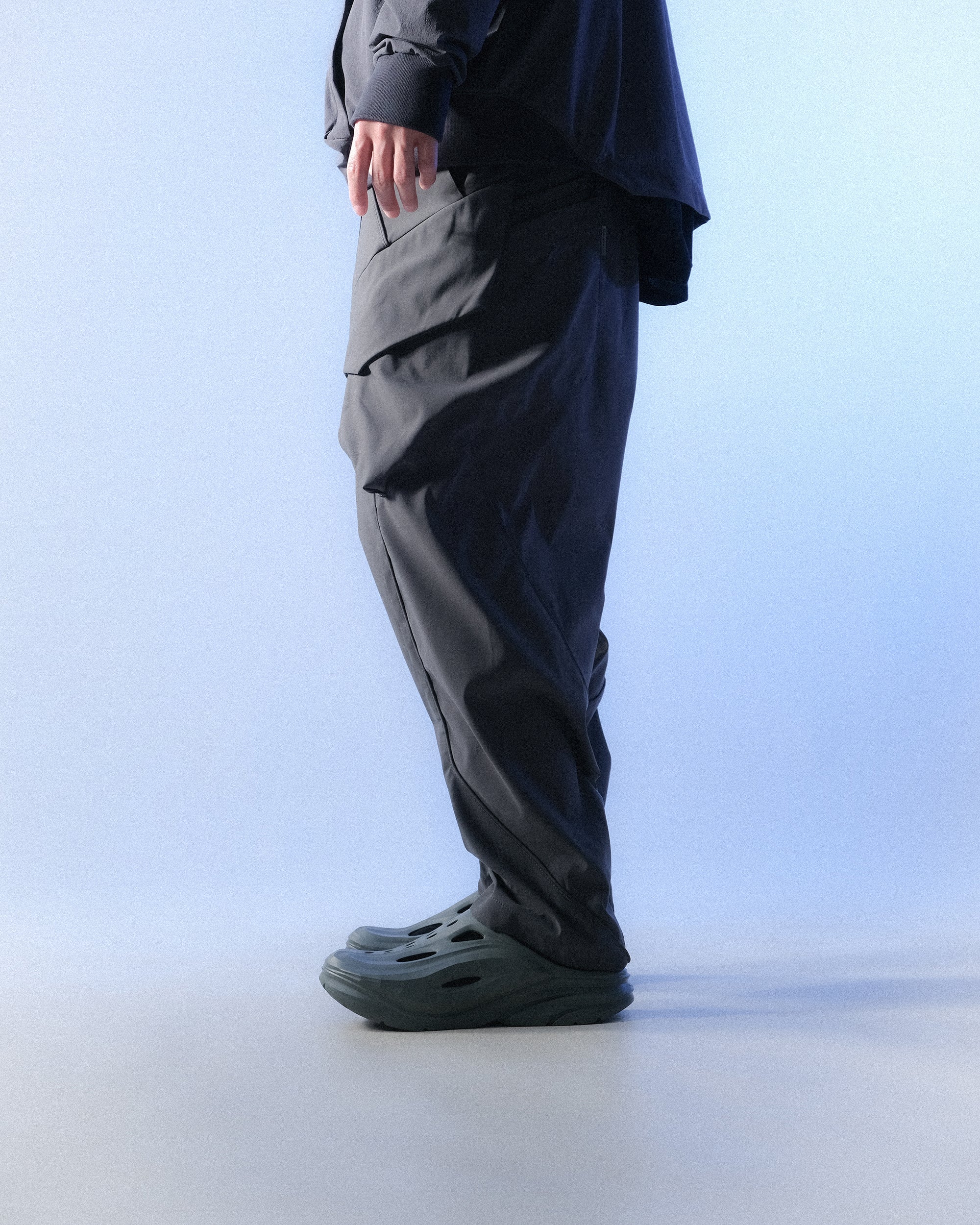 S1 A24-P-01  AngleCut Visor Camber cone Pants (Grey)