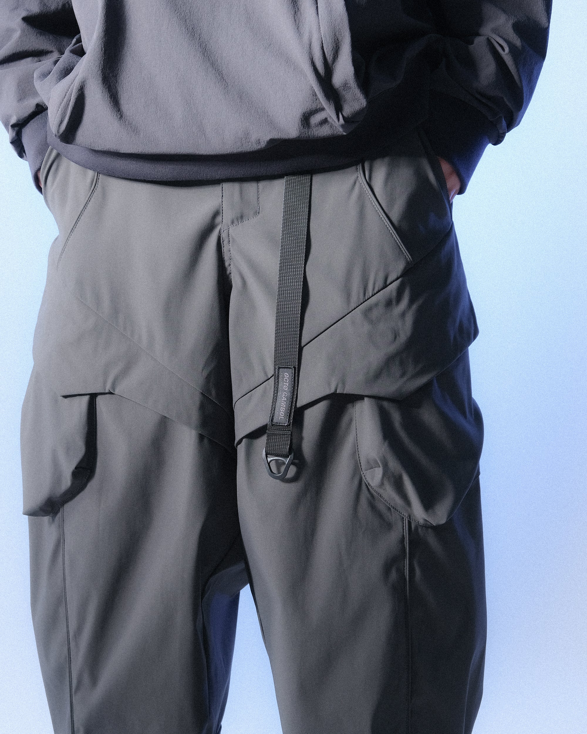 S1 A24-P-01  AngleCut Visor Camber cone Pants (Grey)