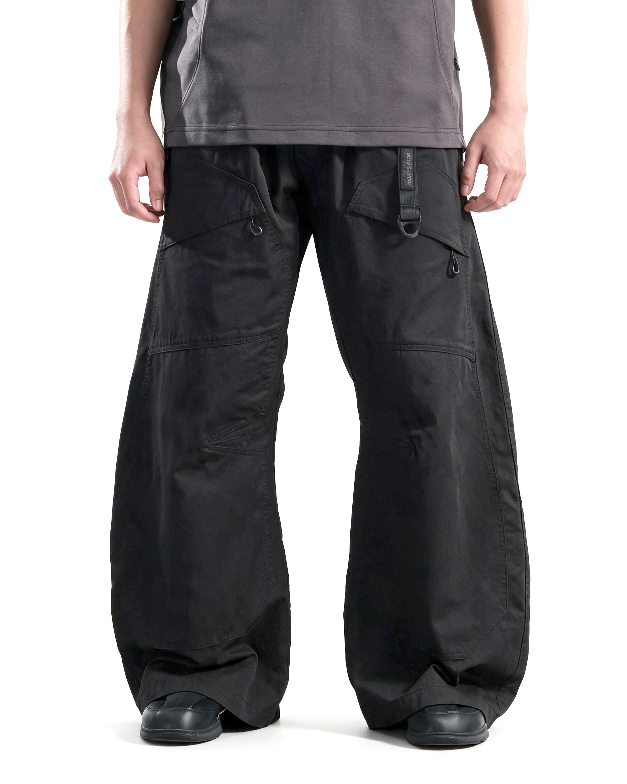 S26-PR-P1/ Light Twill Utility Pants (Black)