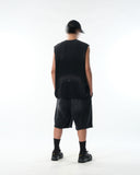 PR/ S25-PRS-02 Washed Shorts (Black)