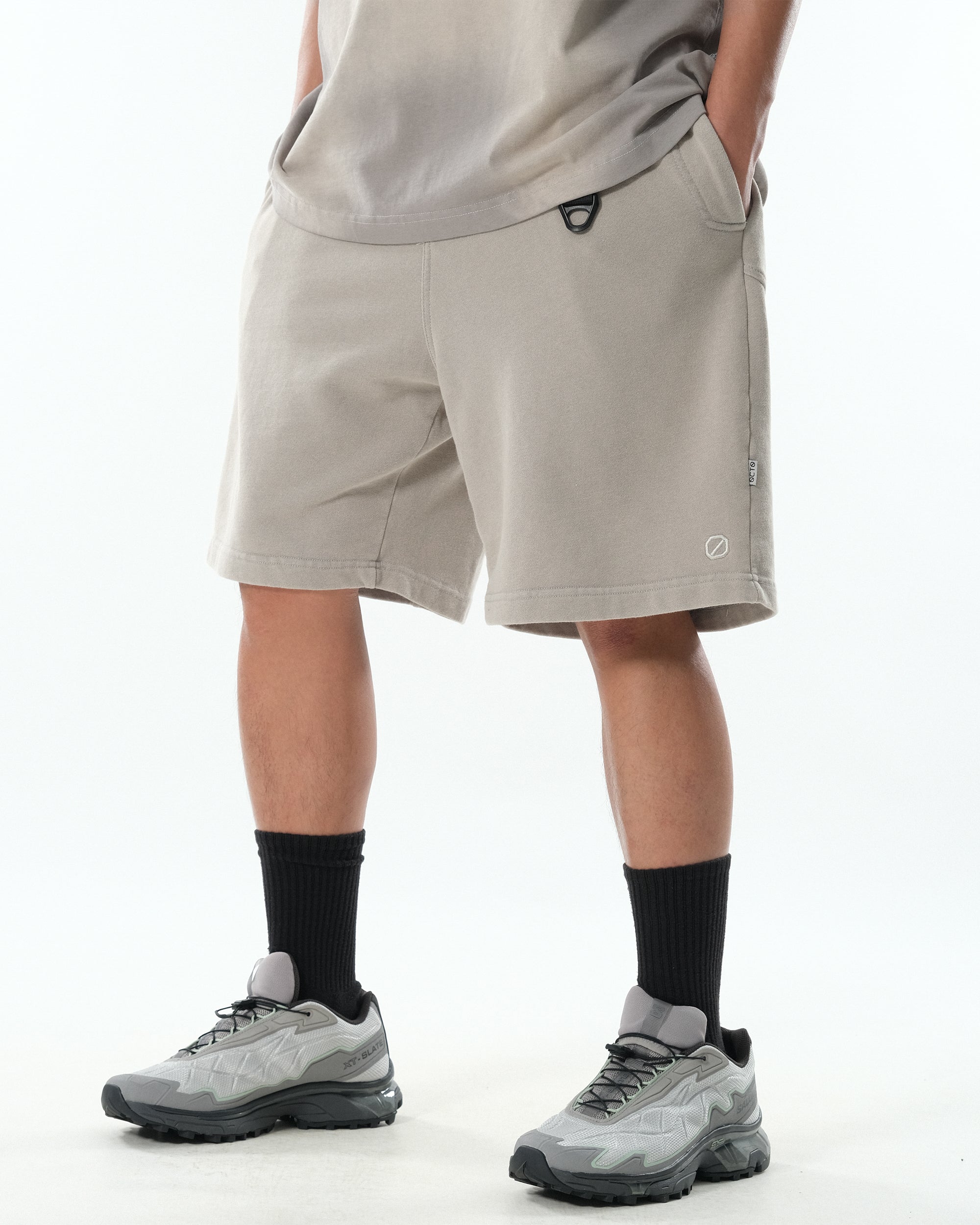 PR/ S25-PRS-01 Washed Shorts (Grey)
