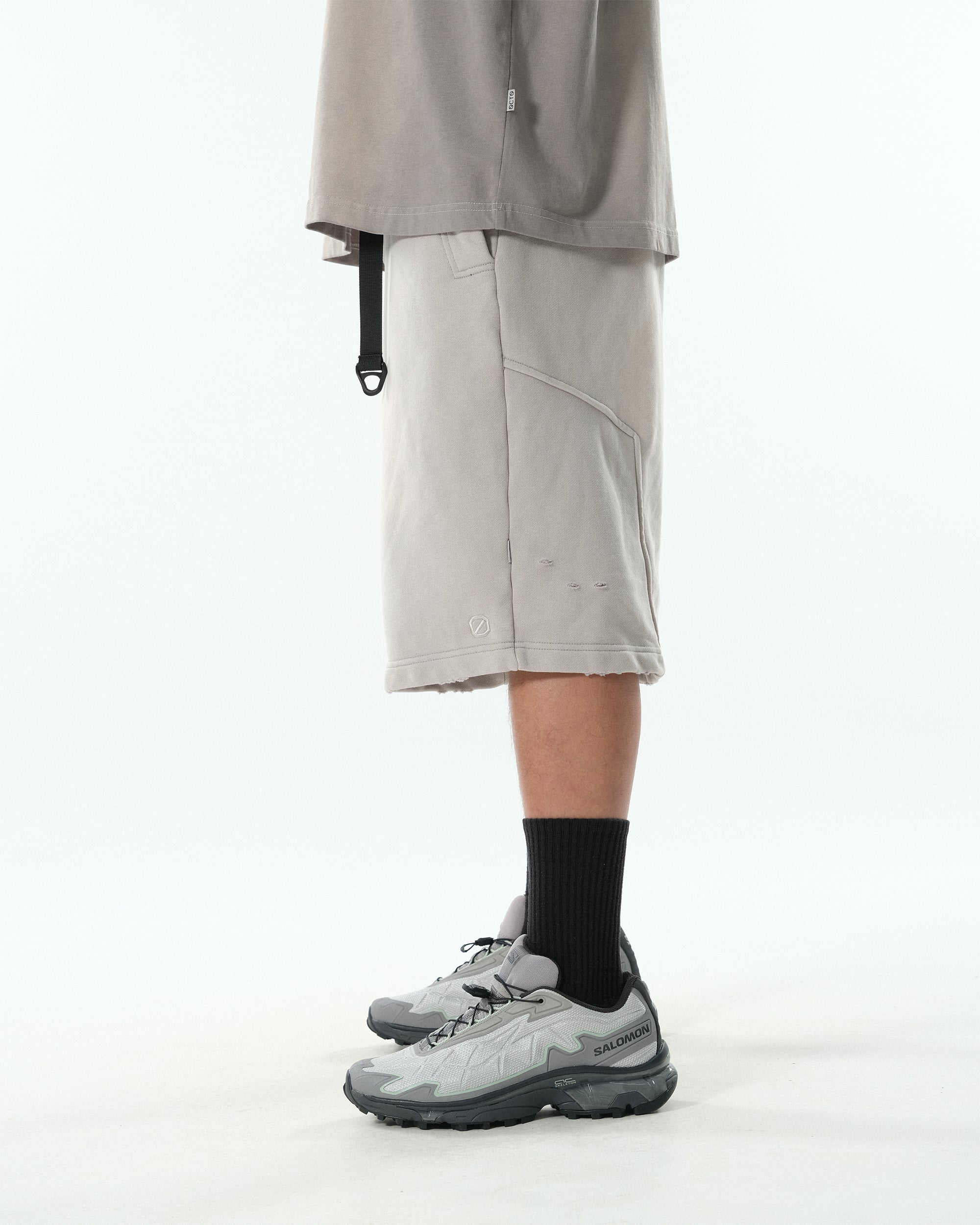 PR/ S25-PRS-02 Washed Shorts (Grey)