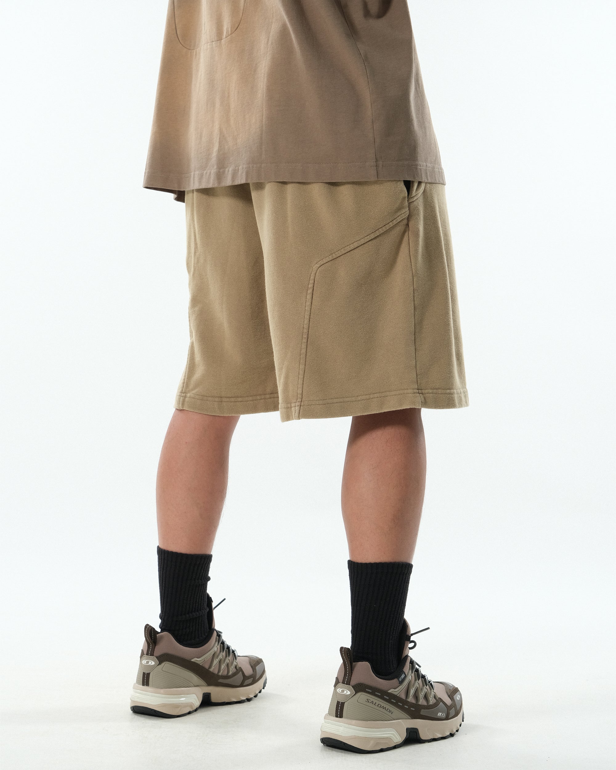 PR/ S25-PRS-01 Washed Shorts (Khaki)