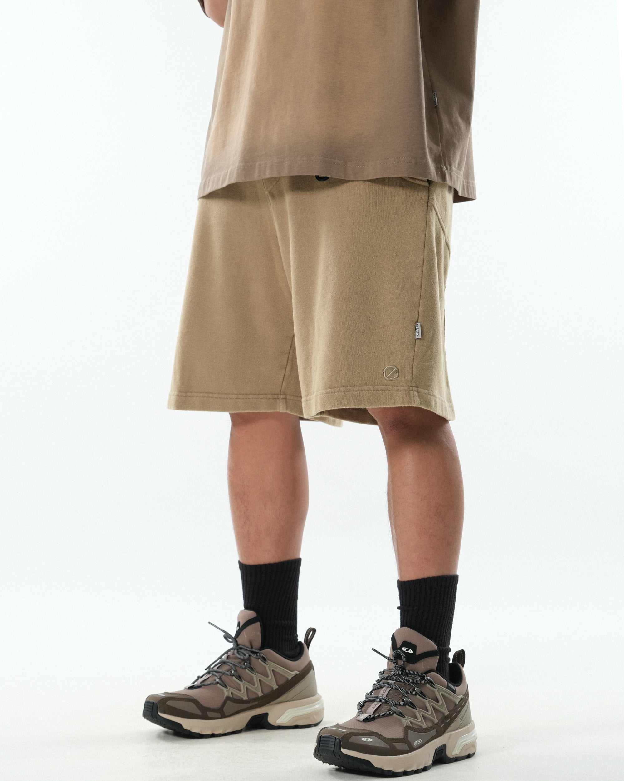 PR/ S25-PRS-01 Washed Shorts (Khaki)