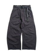 S26-PR-P1/ Light Twill Utility Pants (Black)
