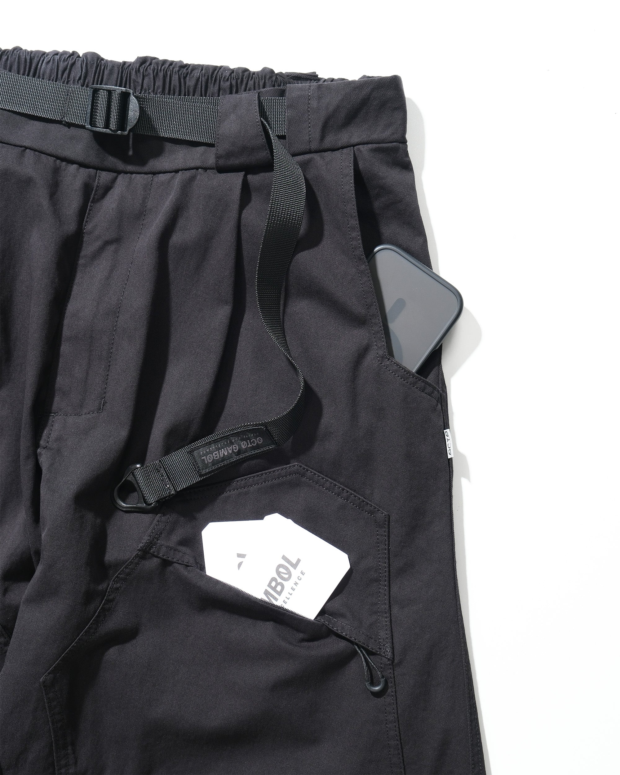 S26-PR-P1/ Light Twill Utility Pants (Black)