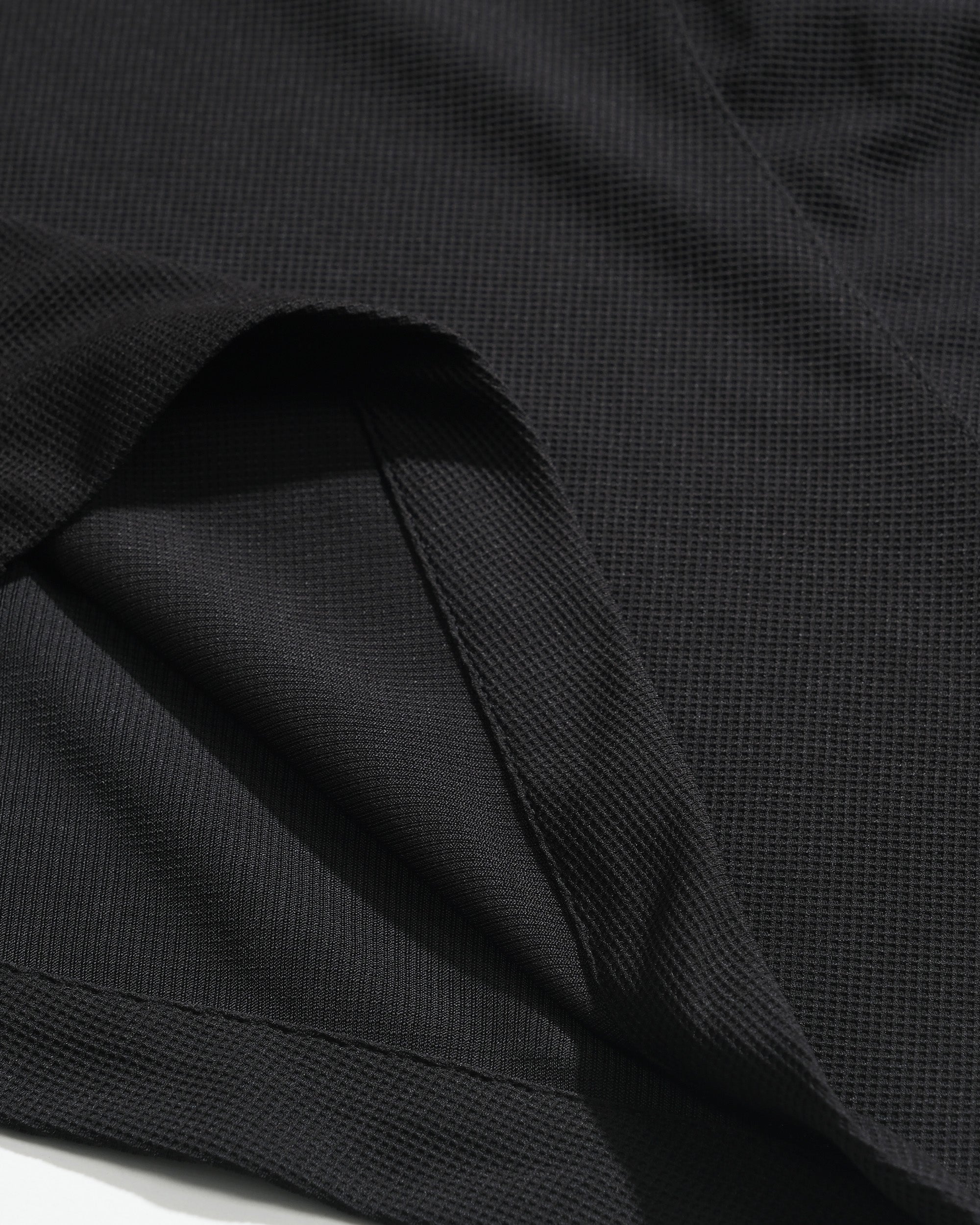 S26-PR-P2 / Light Grid Barrel Pants (Black)