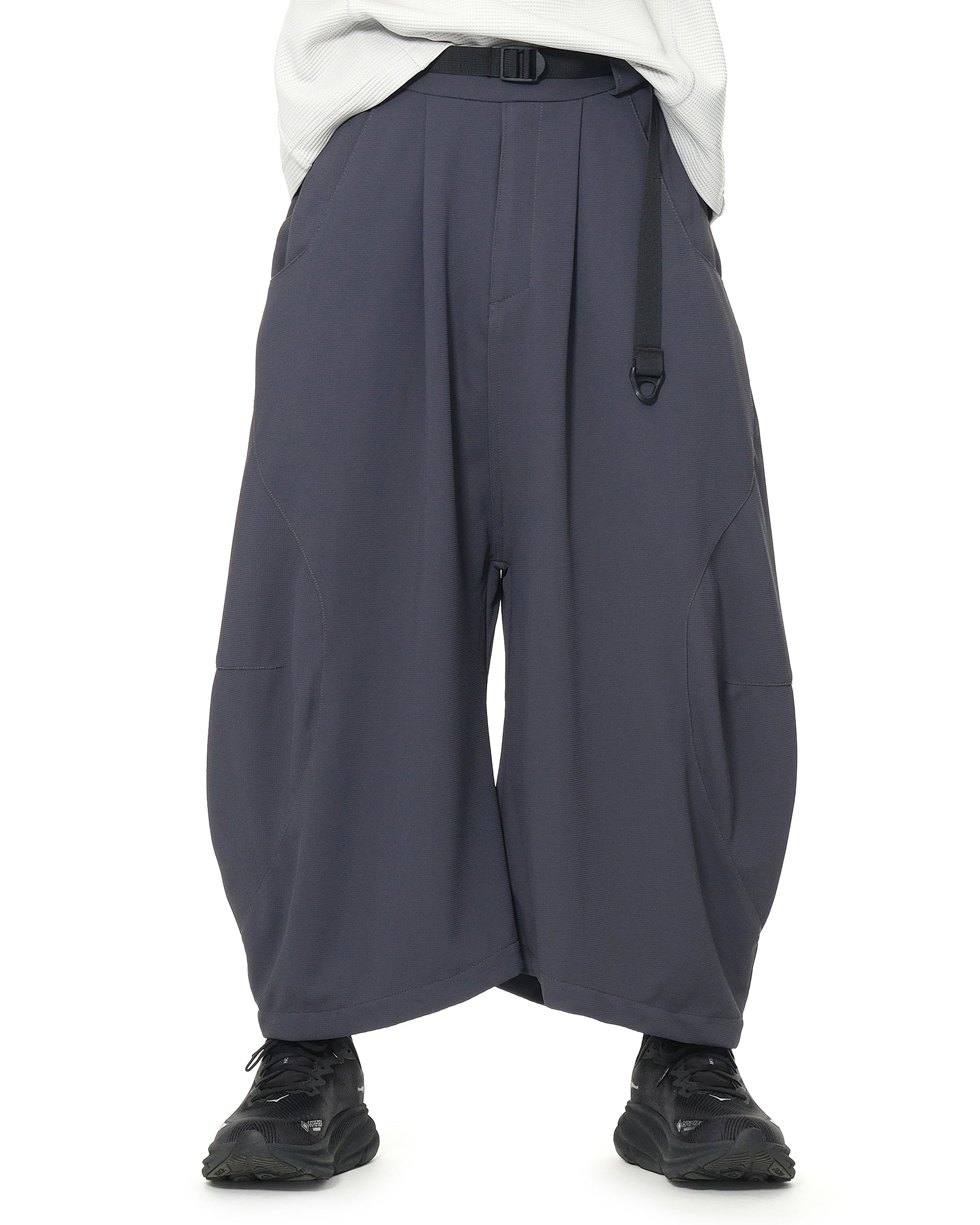 S26-PR-P2 / Light Grid Barrel Pants (N-Grey)