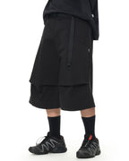 S26-PR-S2 / Layer Cutting Shorts (Black)
