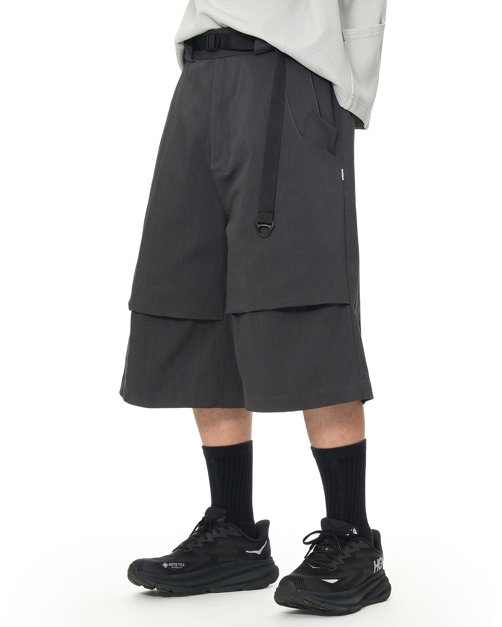 S26-PR-S2 / Layer Cutting Shorts (Grey)