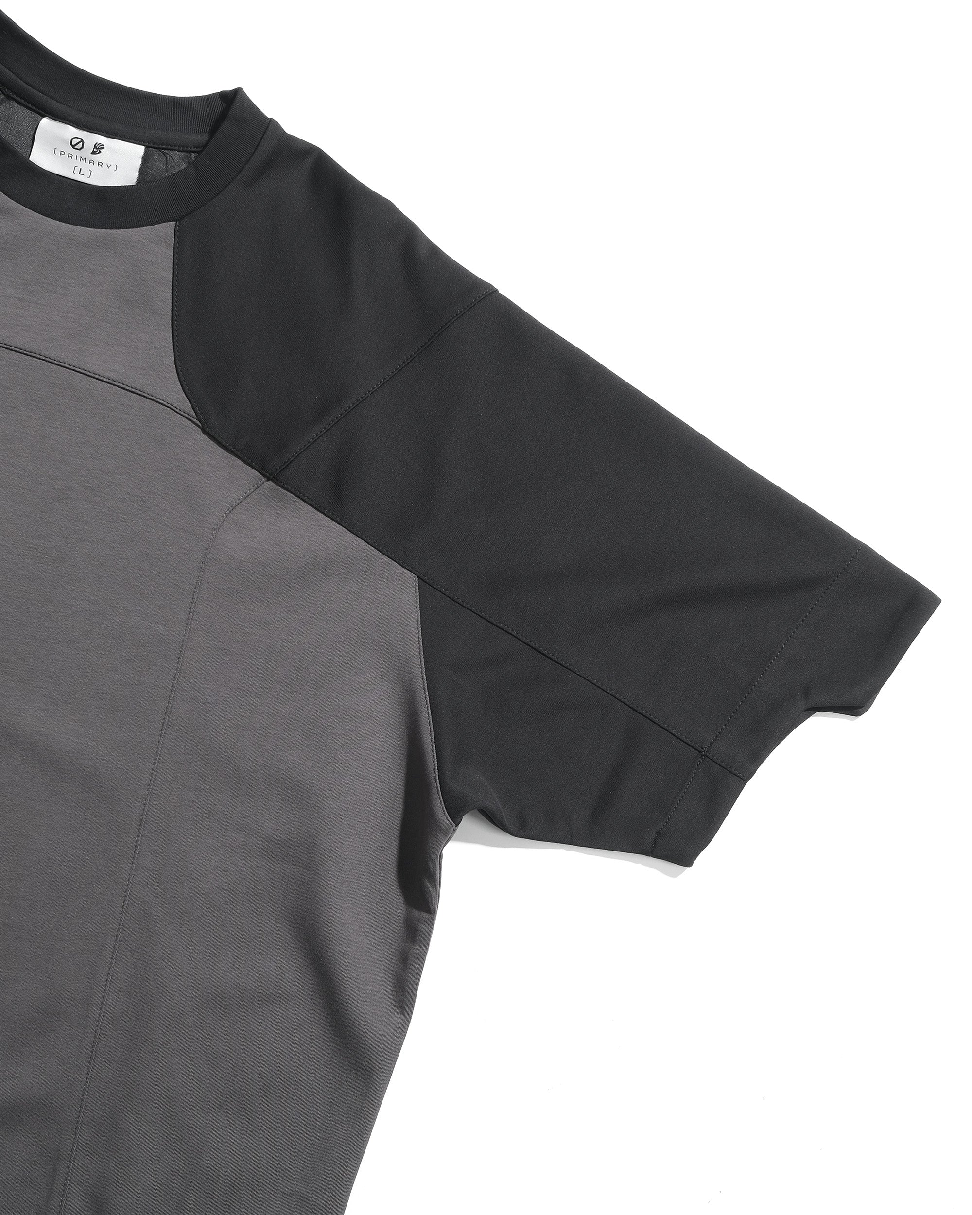 S26-PR-T2 / Panelled Light Tee (Black)