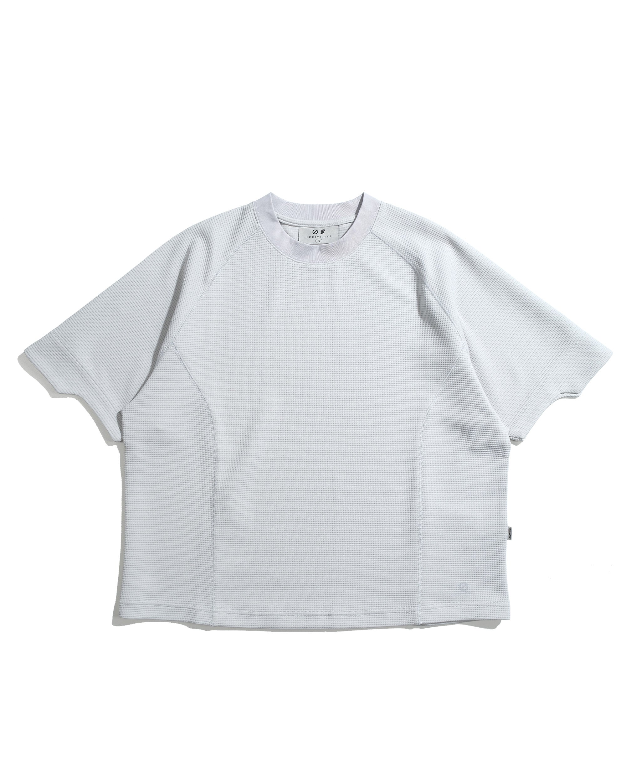 S26-PR-T3 / Light Grid Waffle T-shirt (Grey)