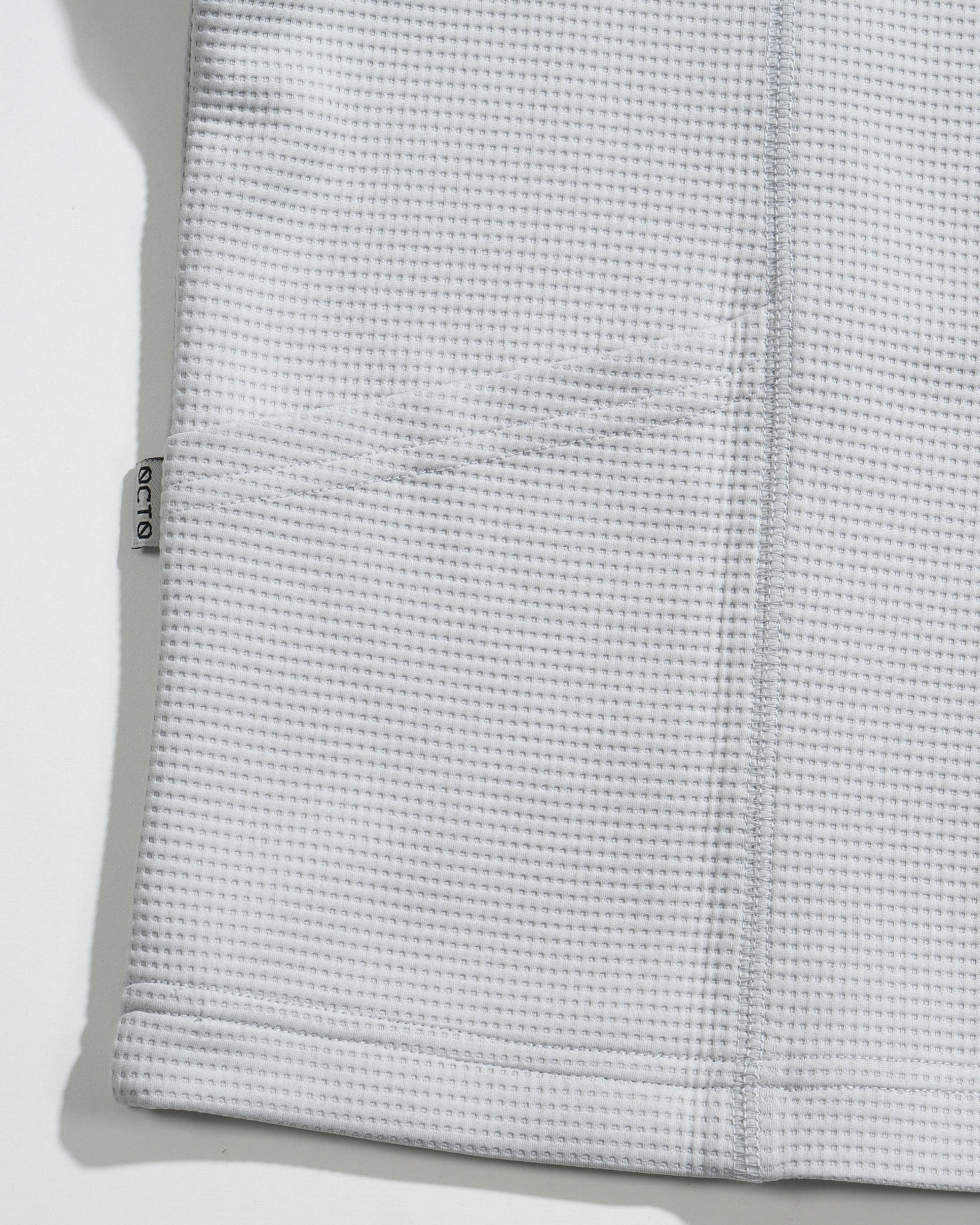 S26-PR-T3 / Light Grid Waffle T-shirt (Grey)