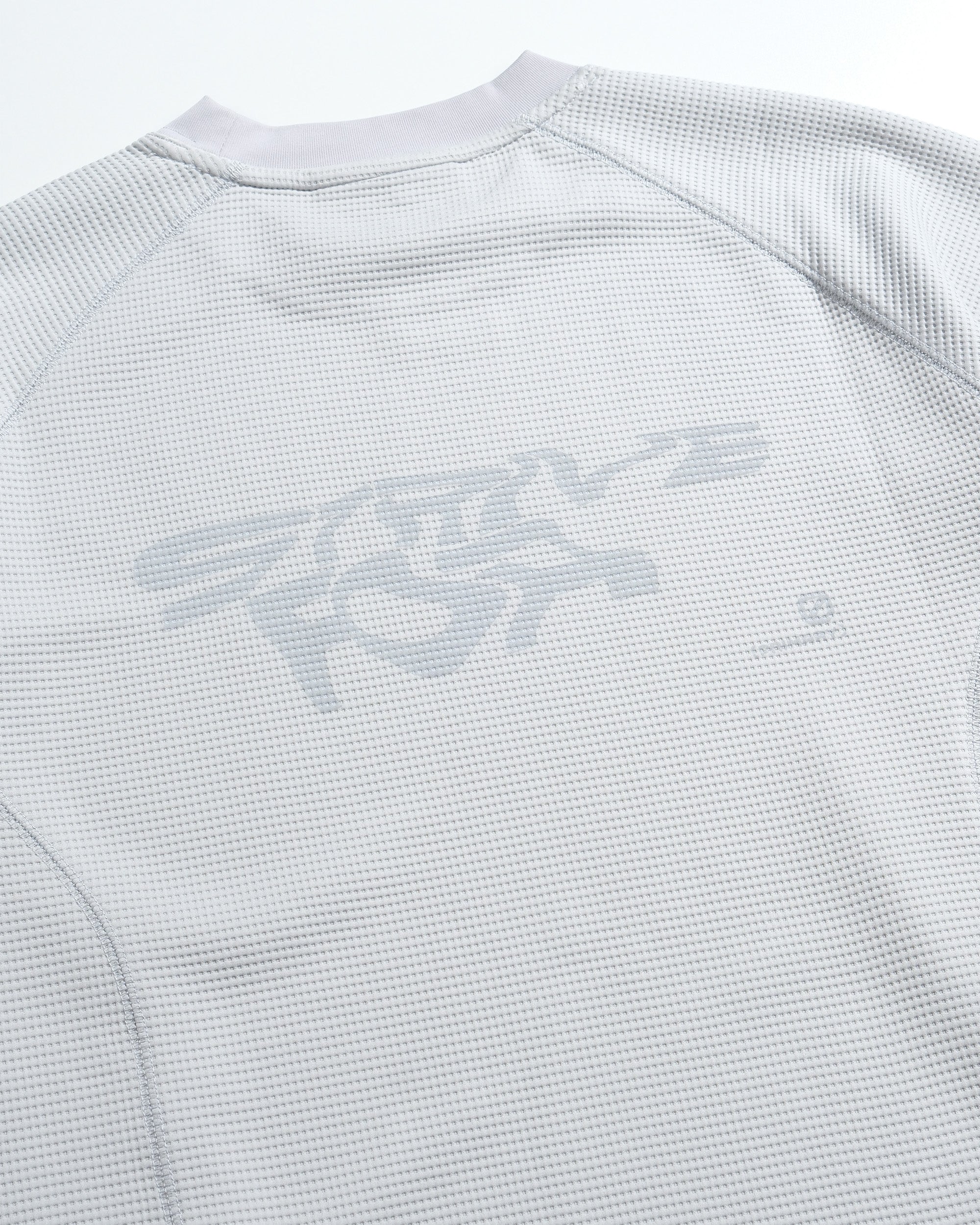 S26-PR-T3 / Light Grid Waffle T-shirt (Grey)