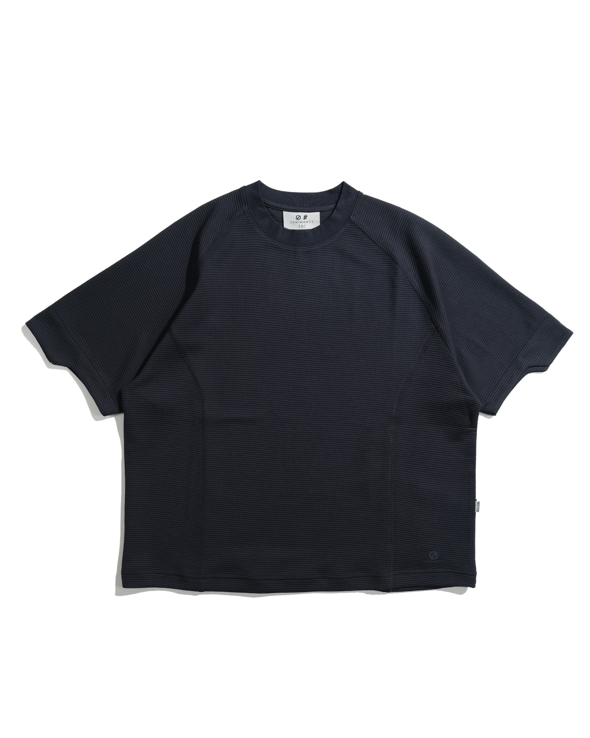 S26-PR-T3 / Light Grid Waffle T-shirt (Dark-Navy)