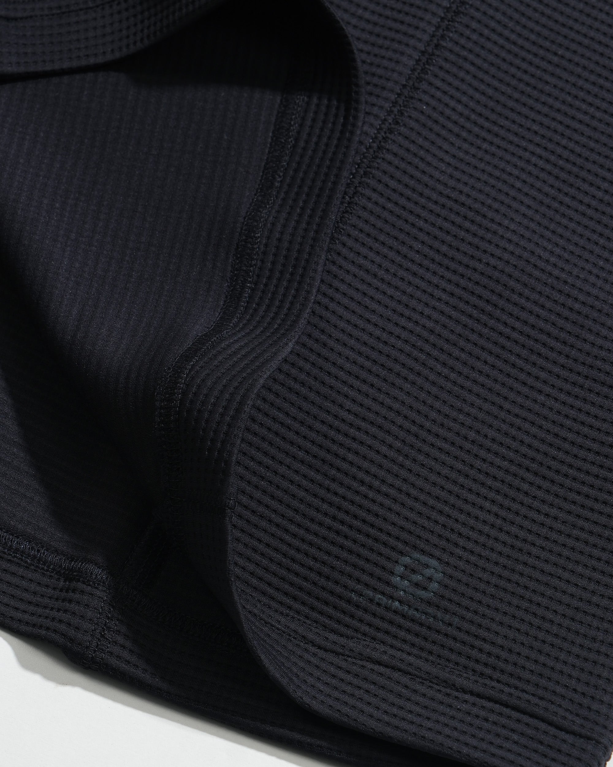S26-PR-T3 / Light Grid Waffle T-shirt (Dark-Navy)