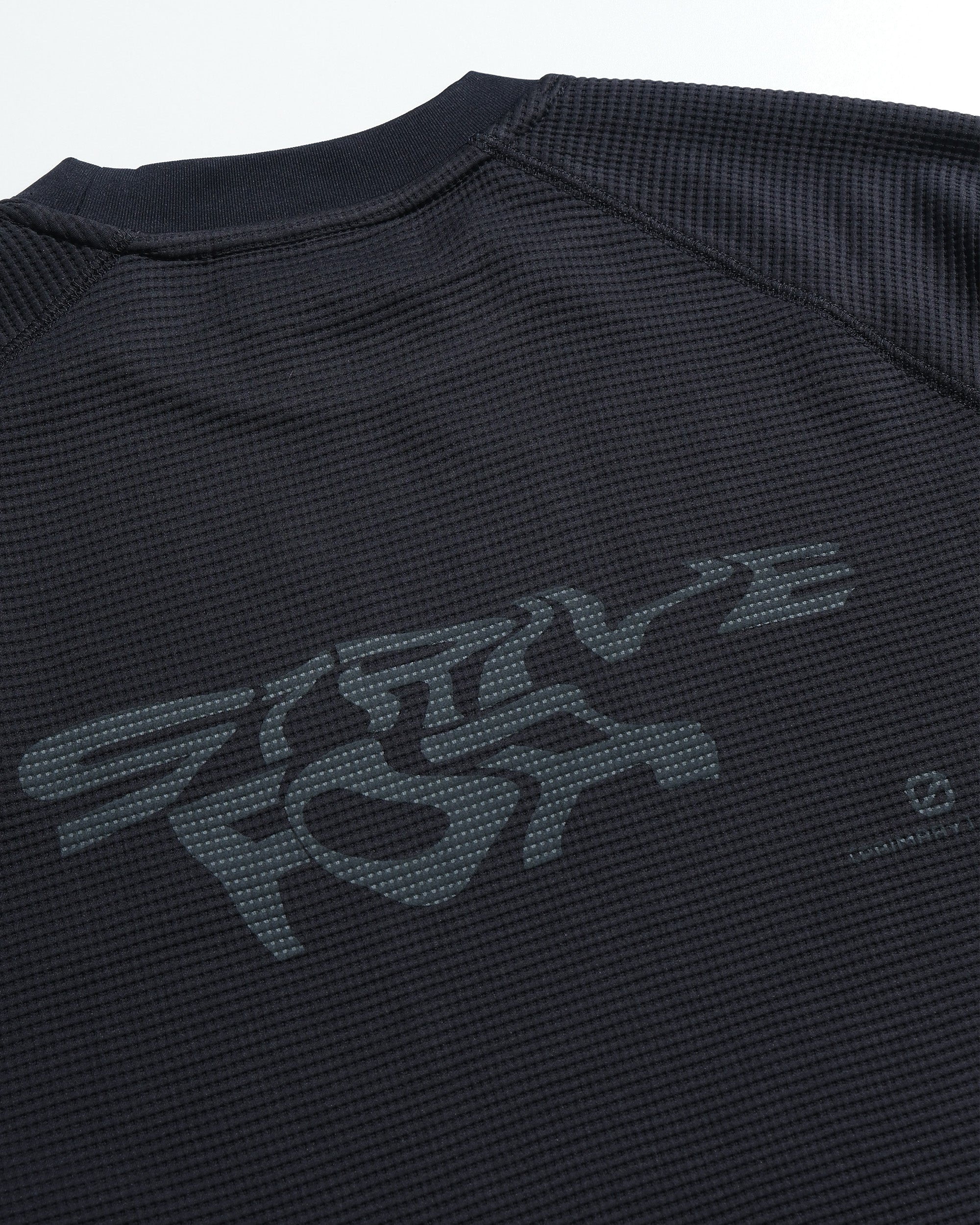 S26-PR-T3 / Light Grid Waffle T-shirt (Dark-Navy)