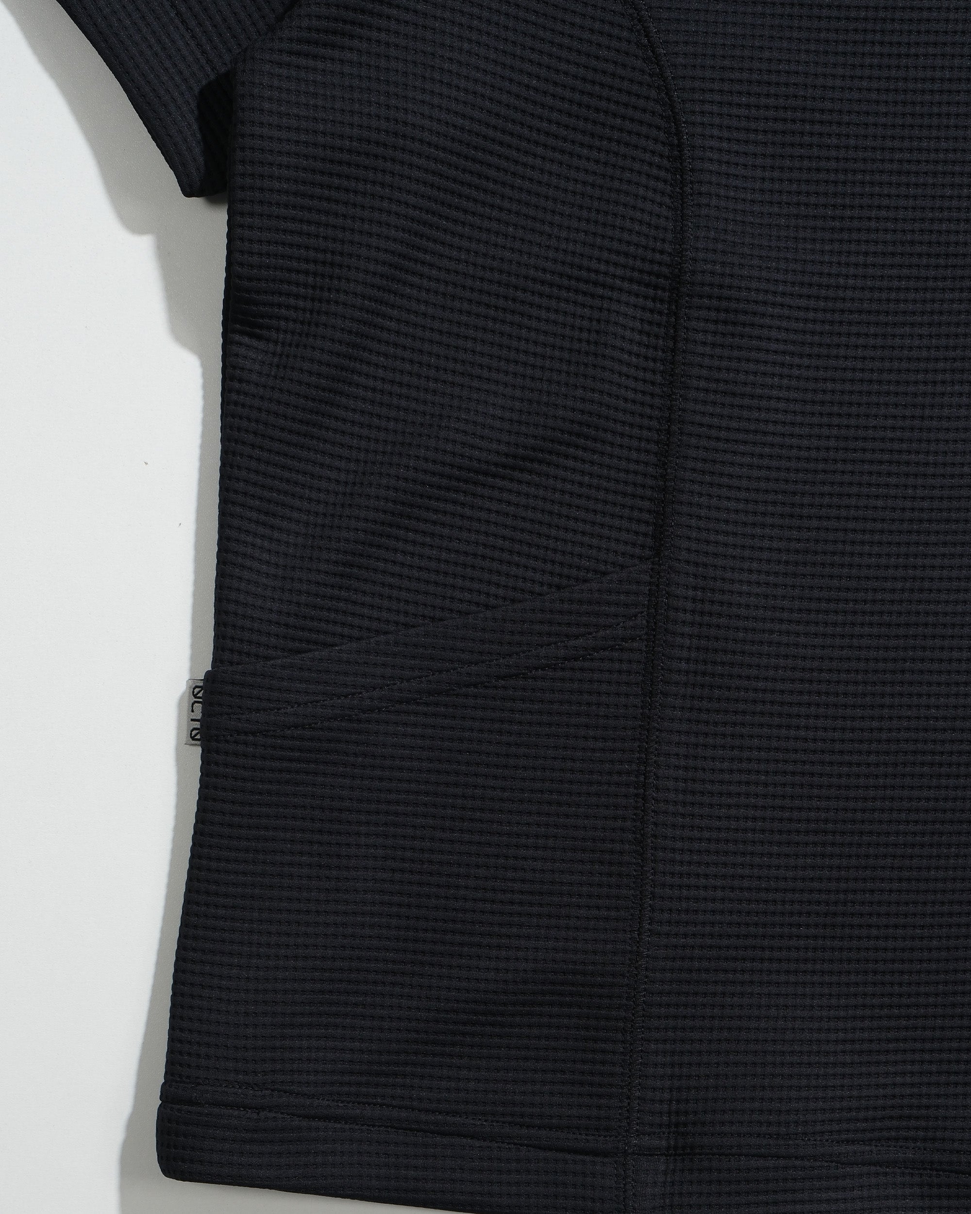 S26-PR-T3 / Light Grid Waffle T-shirt (Dark-Navy)
