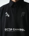 A25-PRE-T1 / Detachable Polo Shirt (Black)