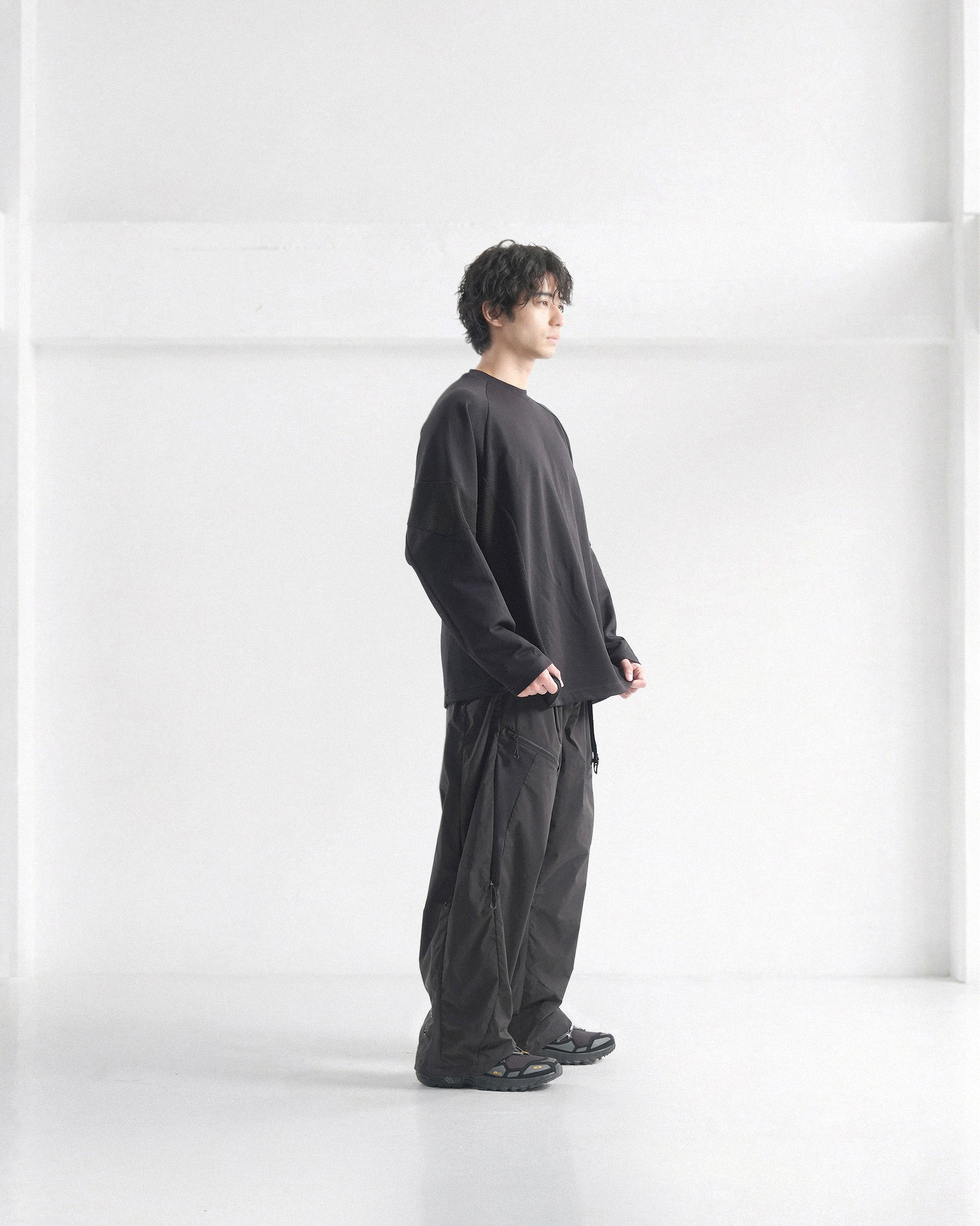 S26-PRE-P / Vent Zip Pants (Black)