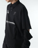 A25-PRE-T1 / Detachable Polo Shirt (Black)