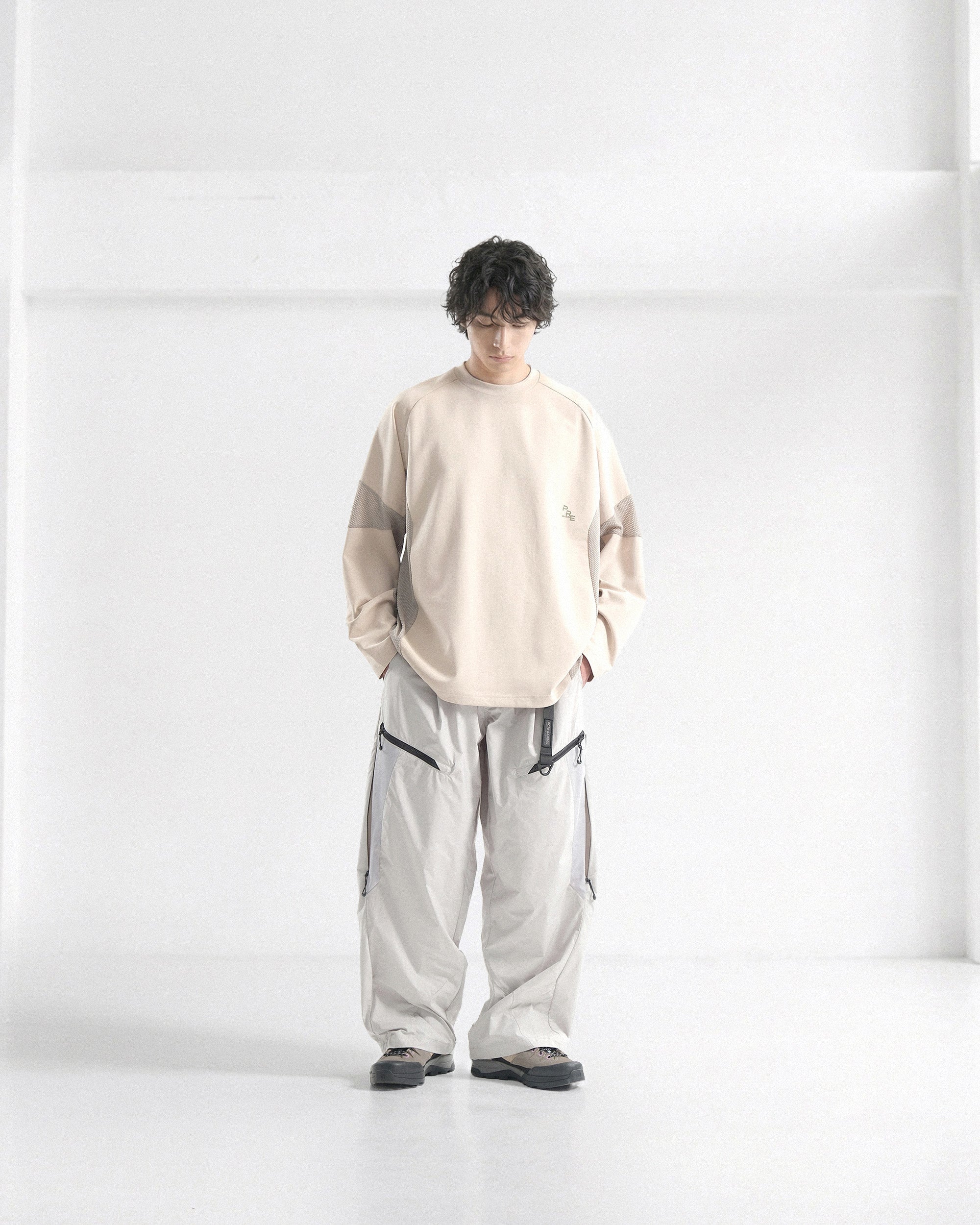 S26-PRE-T1 / Flow Mesh Tee (Sand)