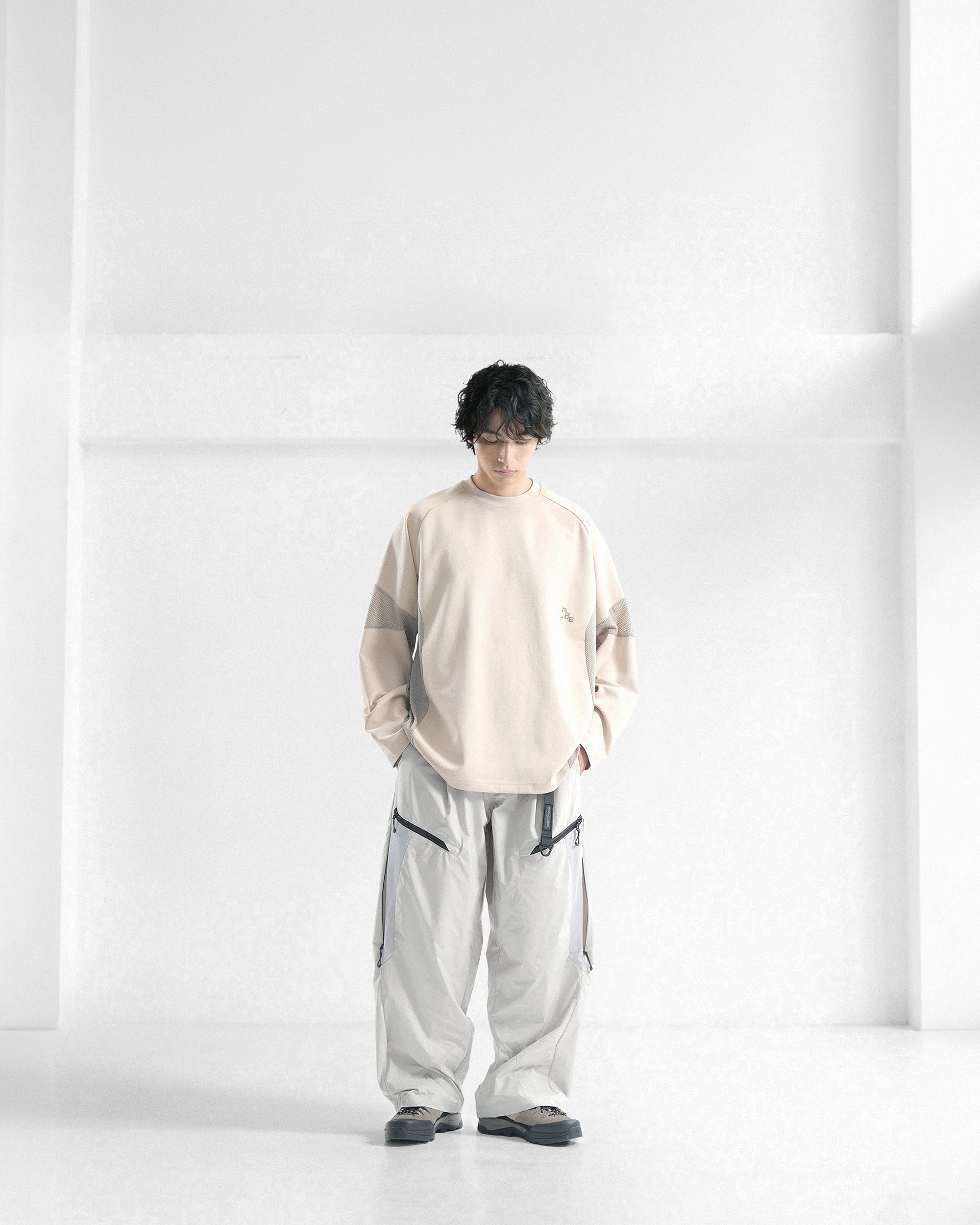 S26-PRE-T1 / Flow Mesh Tee (Sand)