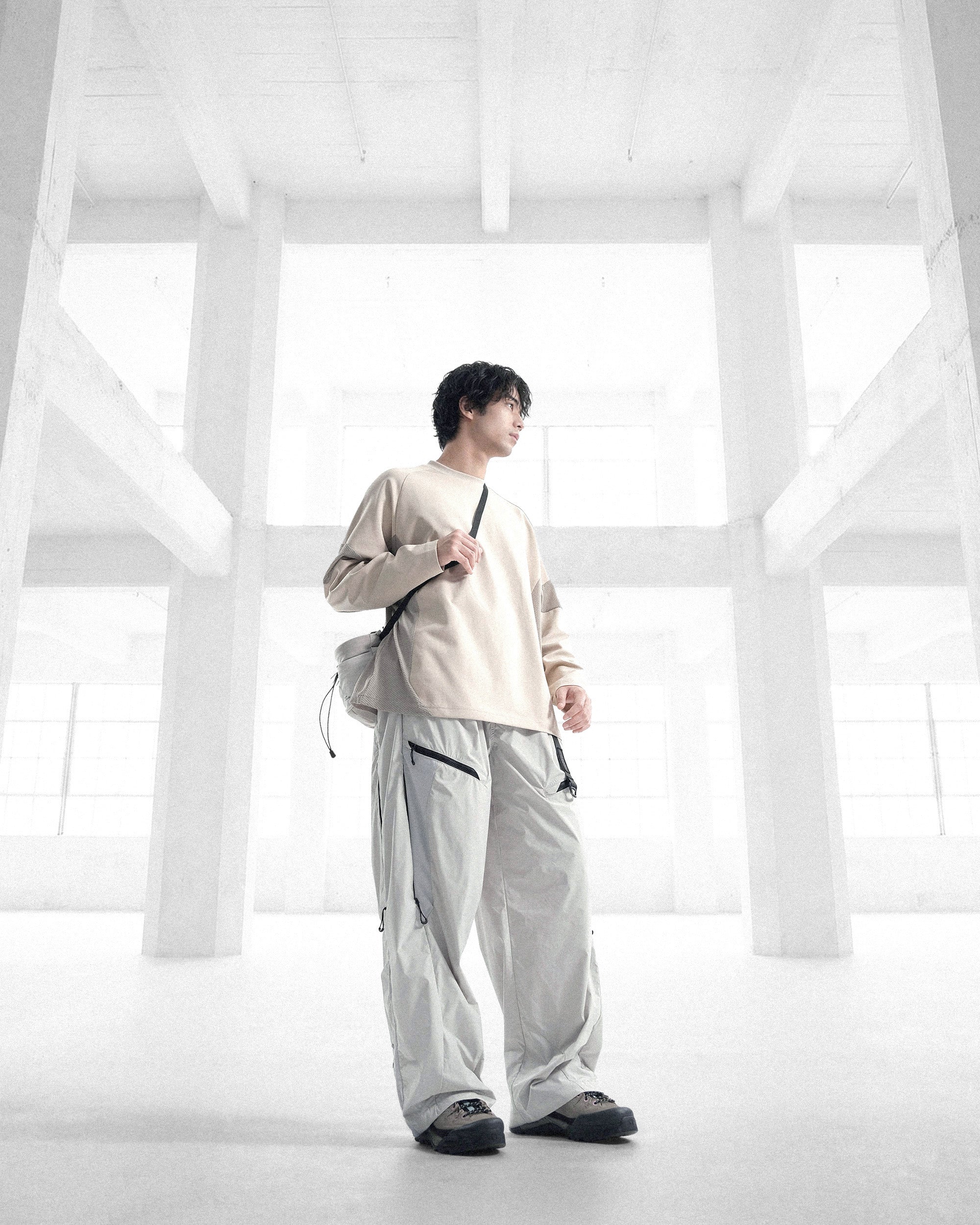 S26-PRE-T1 / Flow Mesh Tee (Sand)