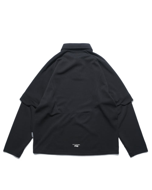 A25-PRE-T1 / Detachable Polo Shirt (Black)