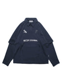 A25-PRE-T1 / Detachable Polo Shirt (Navy)